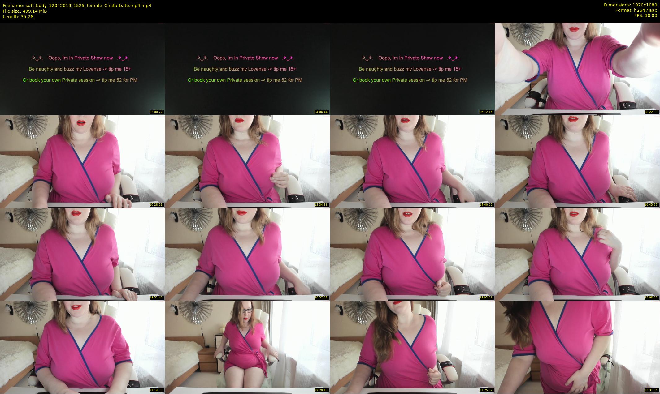 soft_body — 36 minute Chaturbate female cam show recording, 1080p, Apr 12, 2019