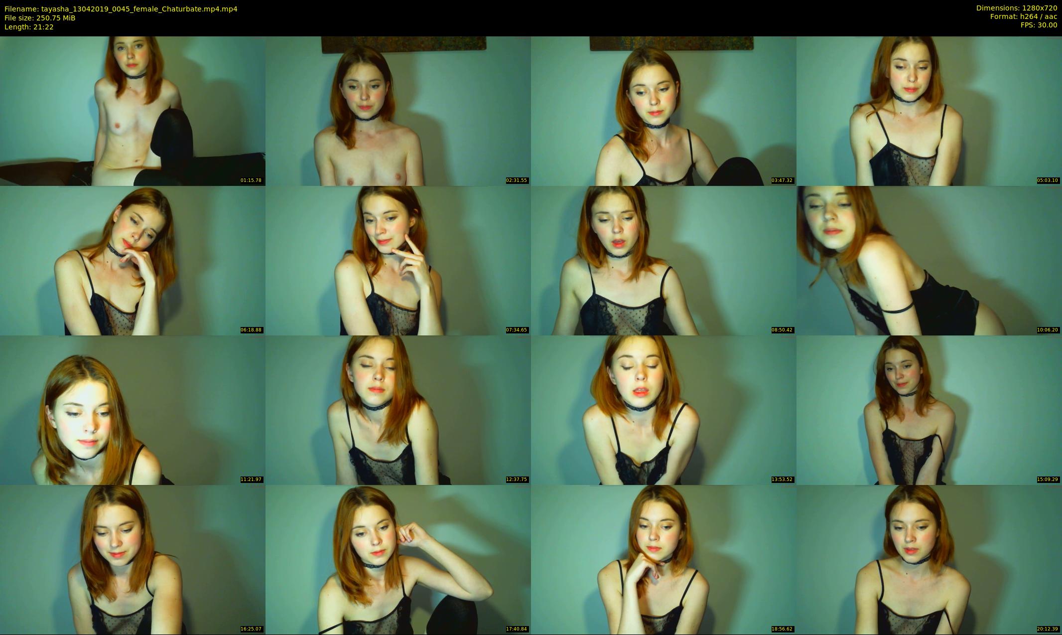 tayasha — 22 minute Chaturbate female cam show recording, 720p, Apr 13, 2019