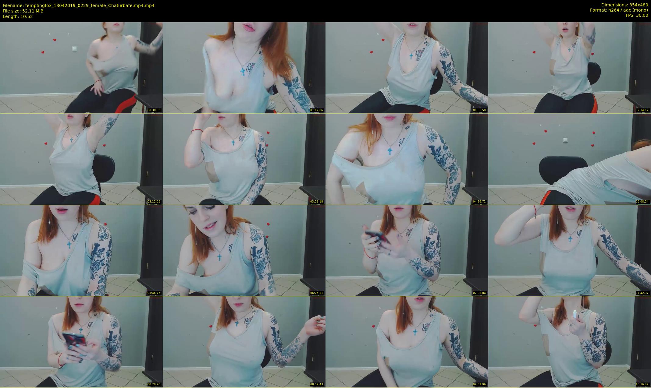 temptingfox — 11 minute Chaturbate female cam show recording, 480p, Apr 13, 2019