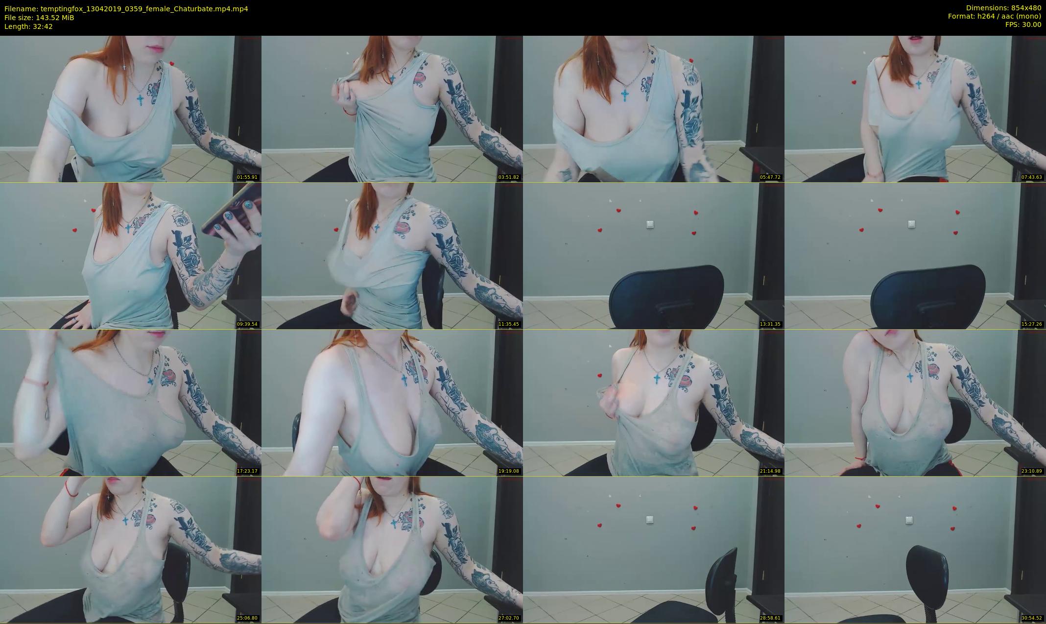 temptingfox — 33 minute Chaturbate female cam show recording, 480p, Apr 13, 2019