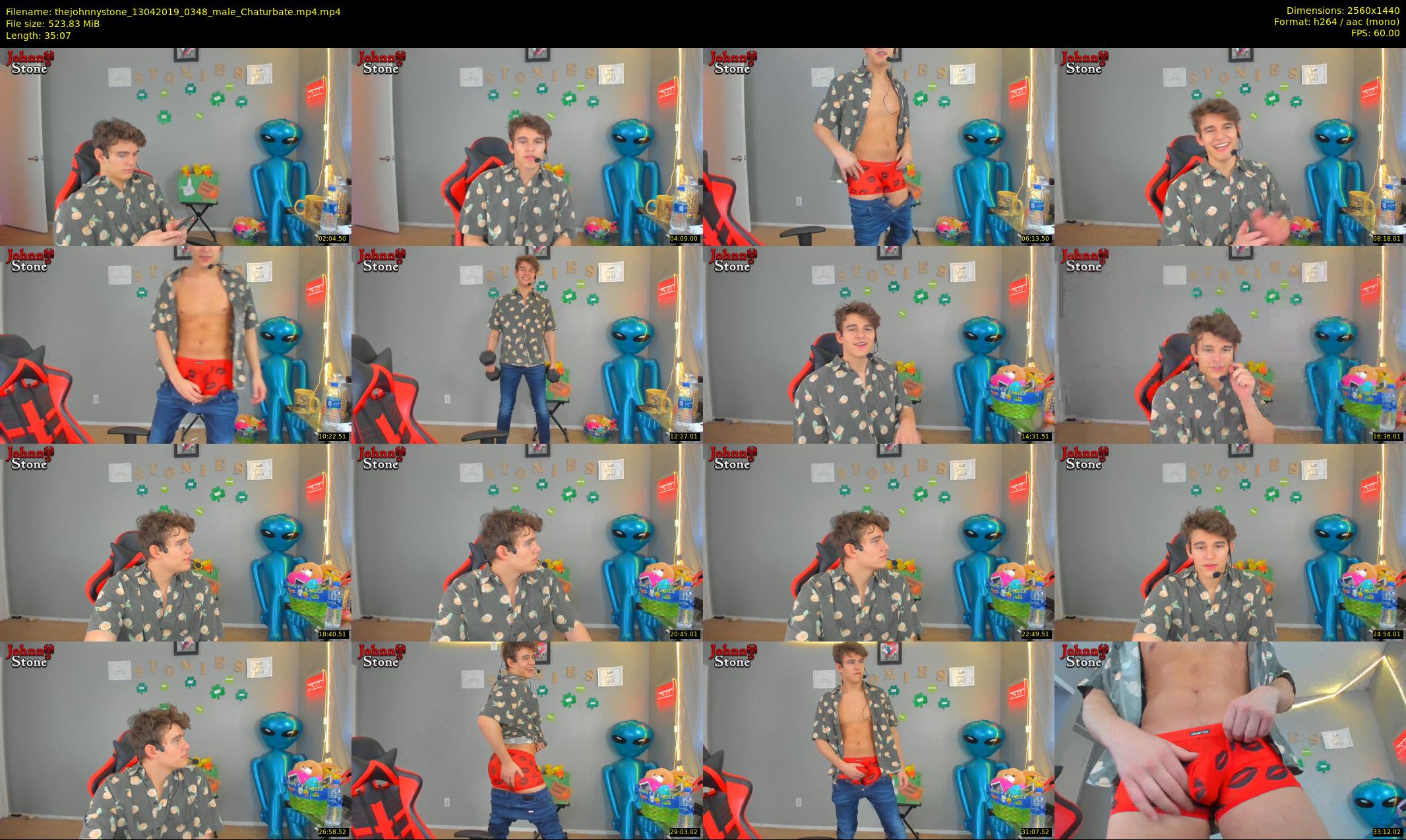 thejohnnystone — 36 minute Chaturbate male cam show recording, 1080p, Apr 13, 2019