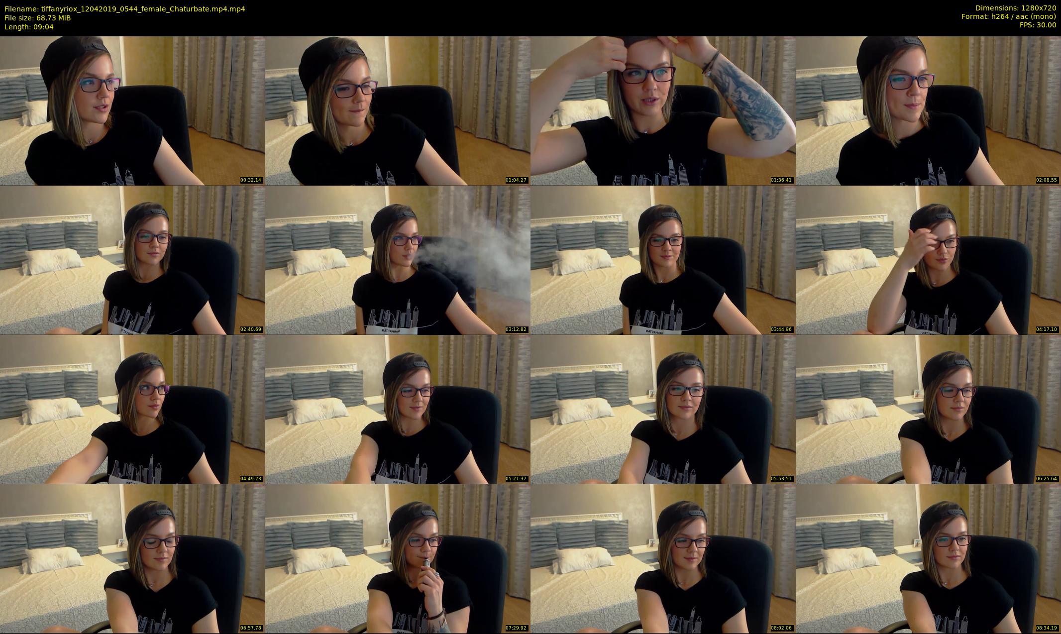 tiffanyriox — 10 minute Chaturbate female cam show recording, 720p, Apr 12, 2019