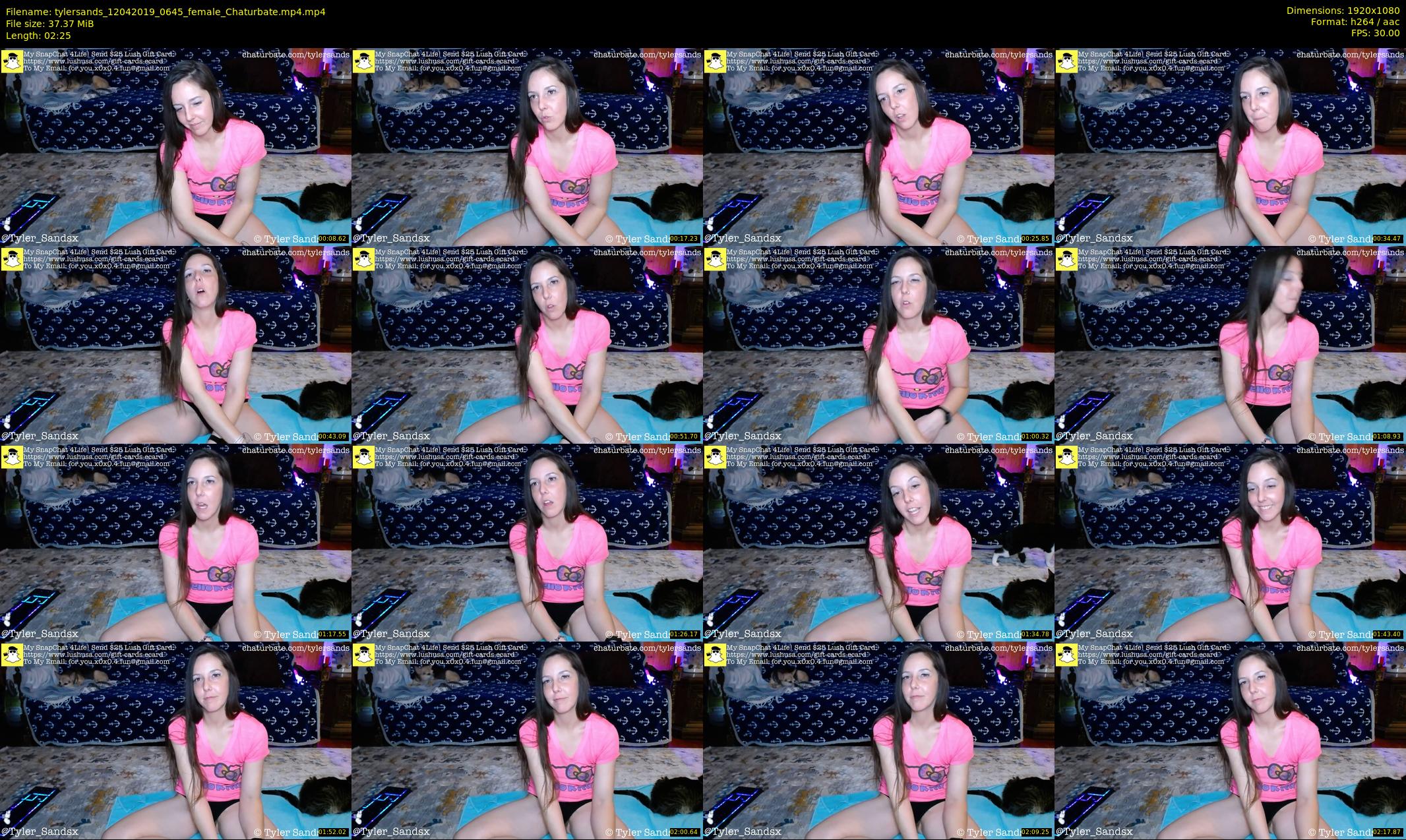 tylersands — 3 minute Chaturbate female cam show recording, 1080p, Apr 12, 2019