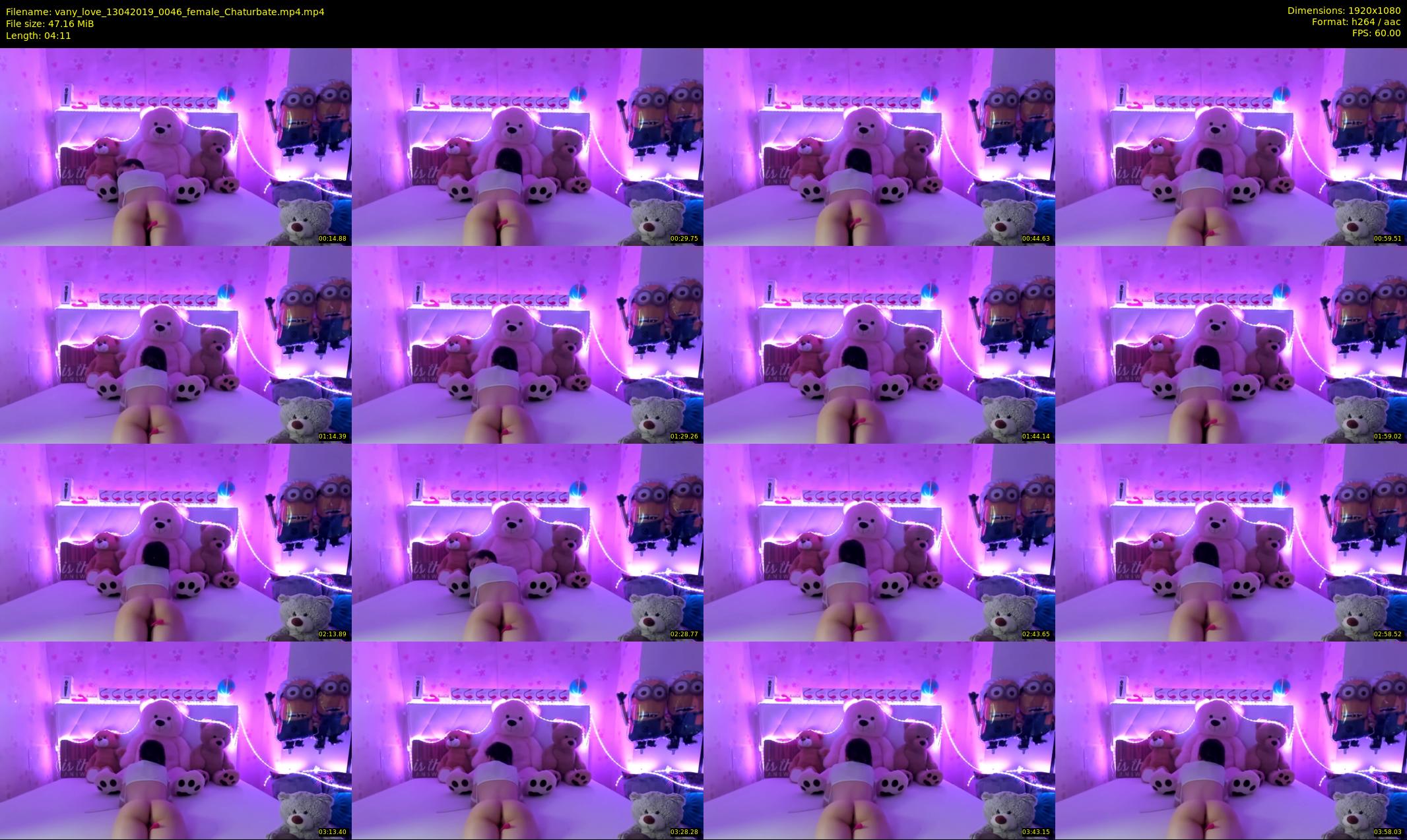 vany_love — 5 minute Chaturbate female cam show recording, 1080p, Apr 13, 2019
