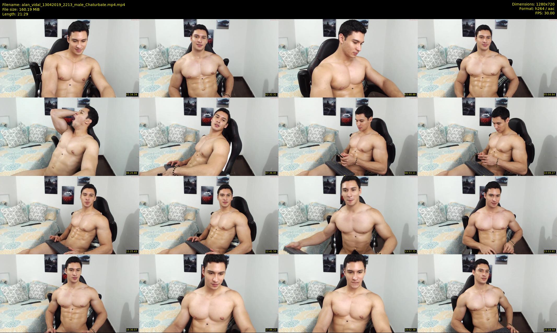 alan_vidal — 22 minute Chaturbate male cam show recording, 720p, Apr 13, 2019