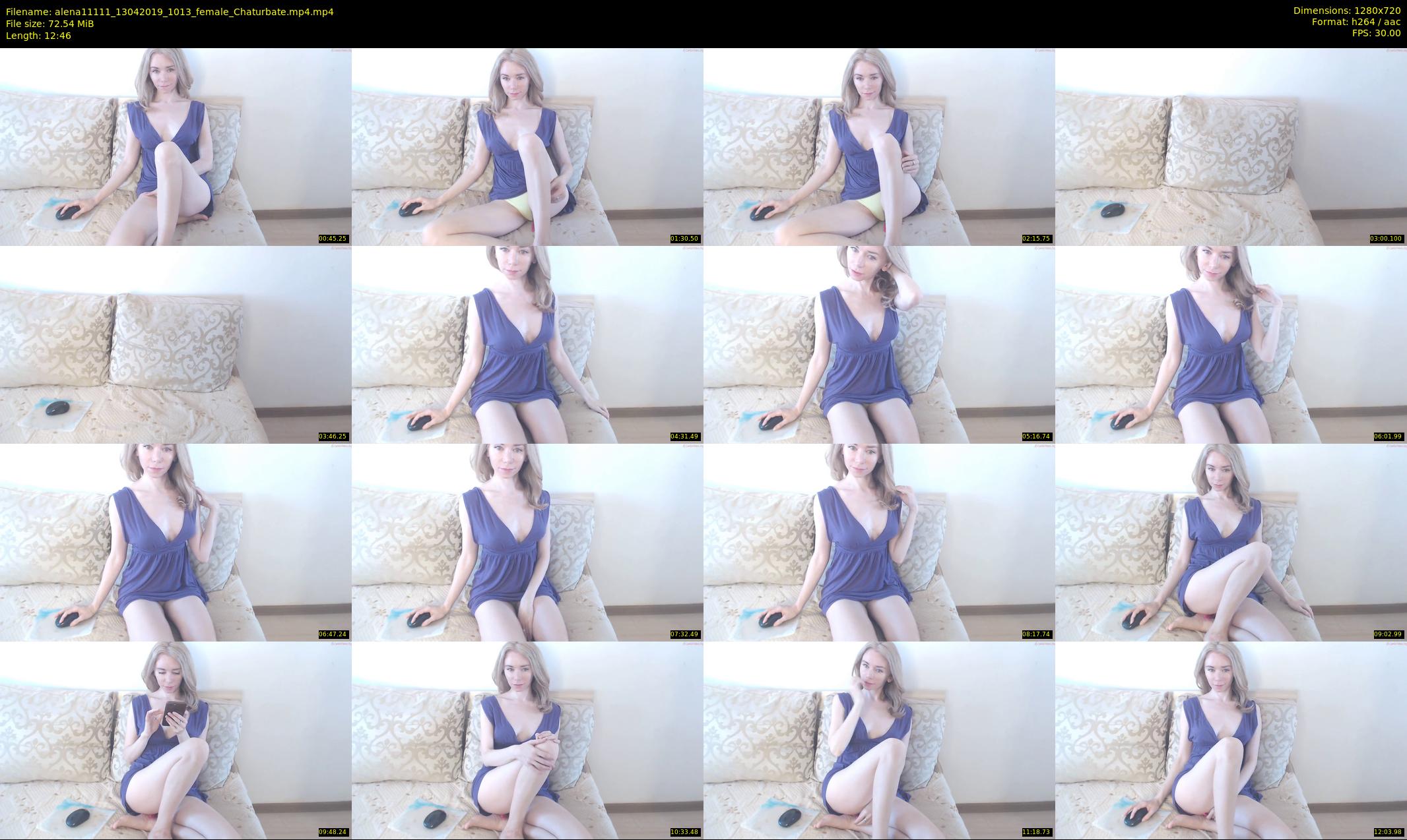 alena11111 — 13 minute Chaturbate female cam show recording, 720p, Apr 13, 2019