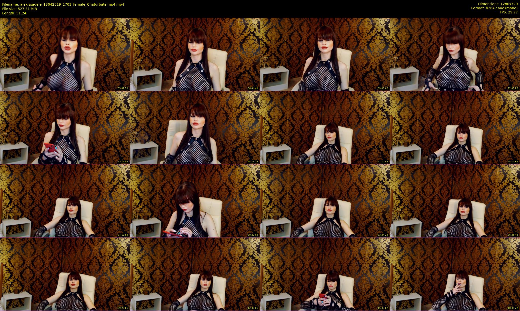 alexissadele — 52 minute Chaturbate female cam show recording, 720p, Apr 13, 2019