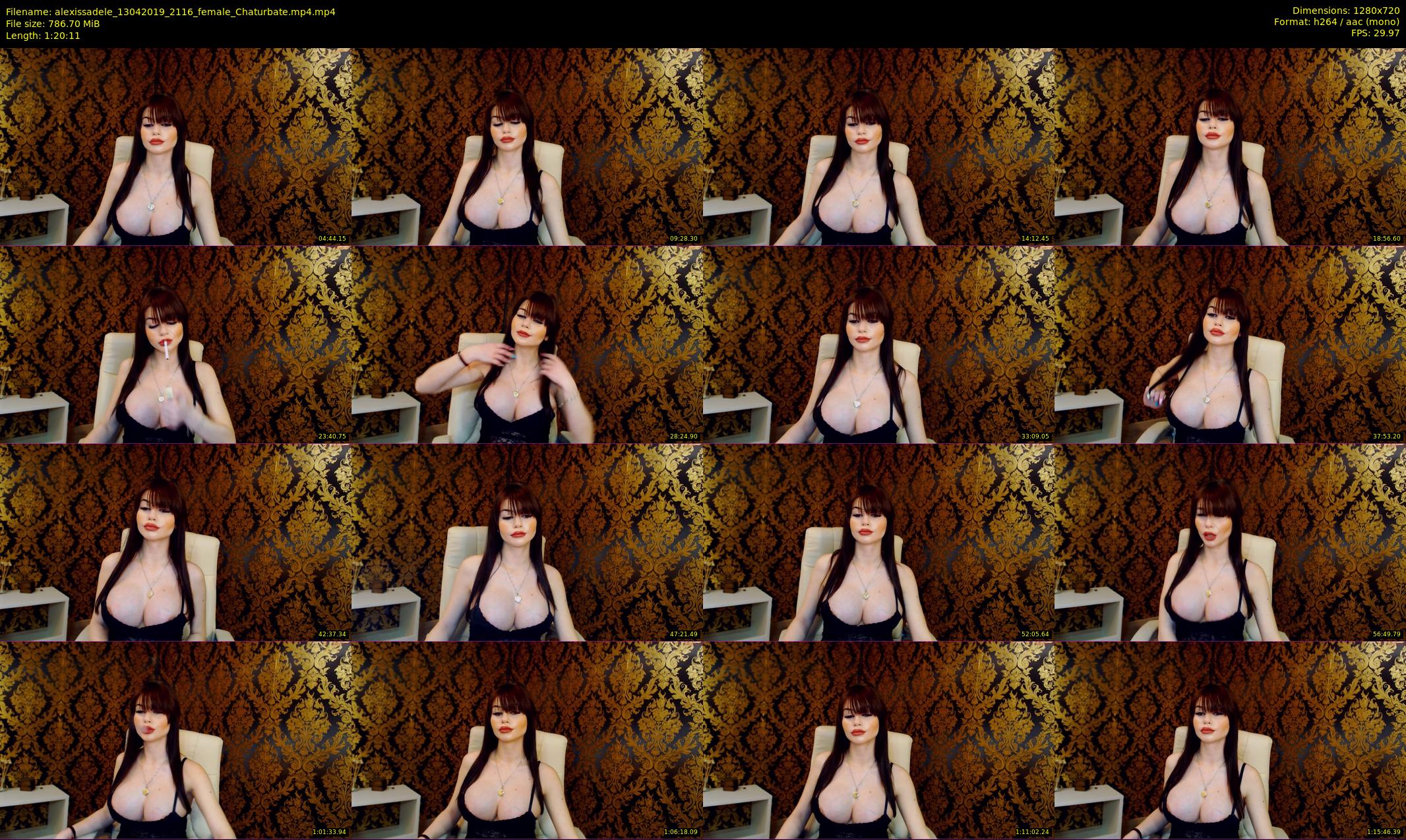 alexissadele — 81 minute Chaturbate female cam show recording, 720p, Apr 13, 2019