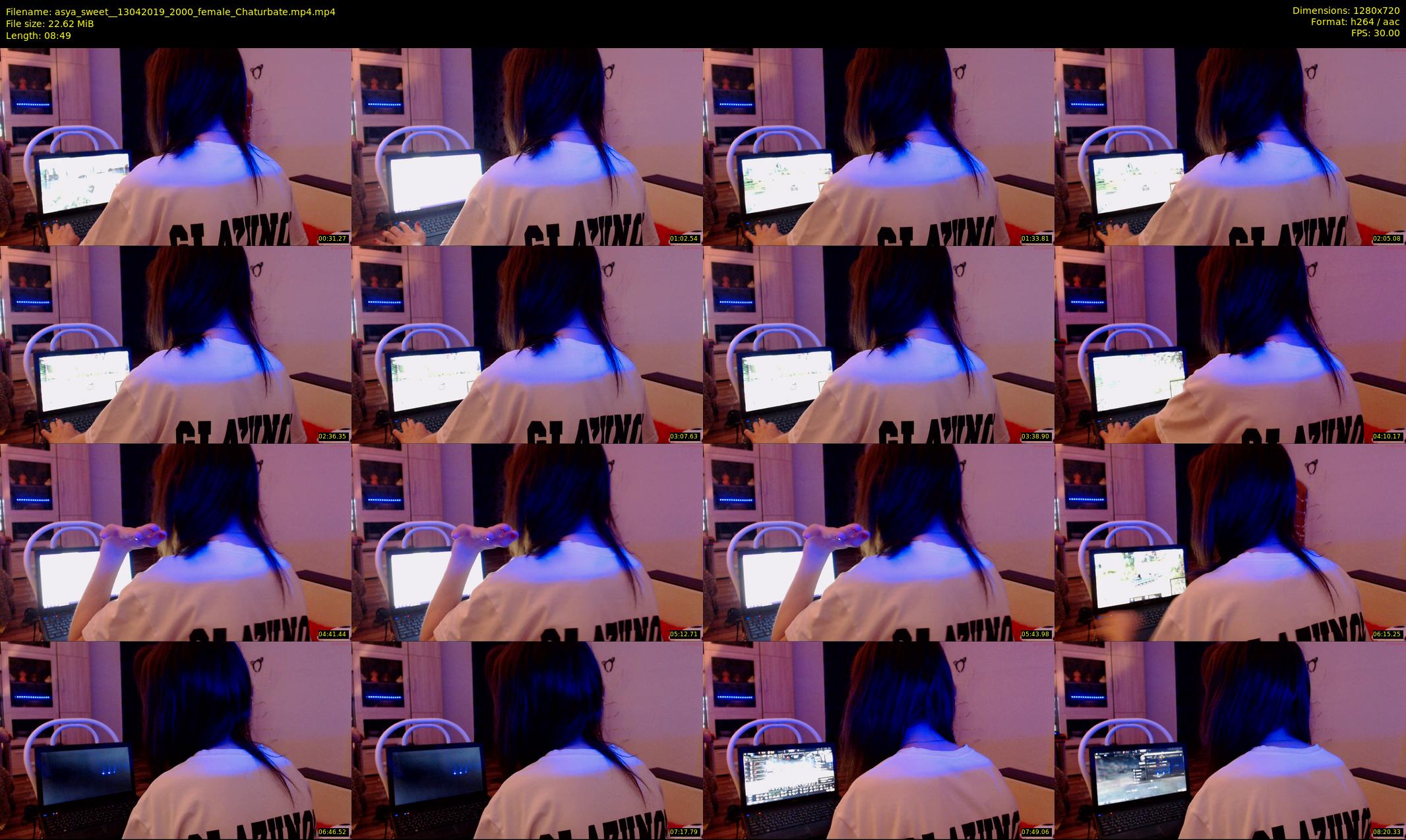 asya_sweet_ — 9 minute Chaturbate female cam show recording, 720p, Apr 13, 2019