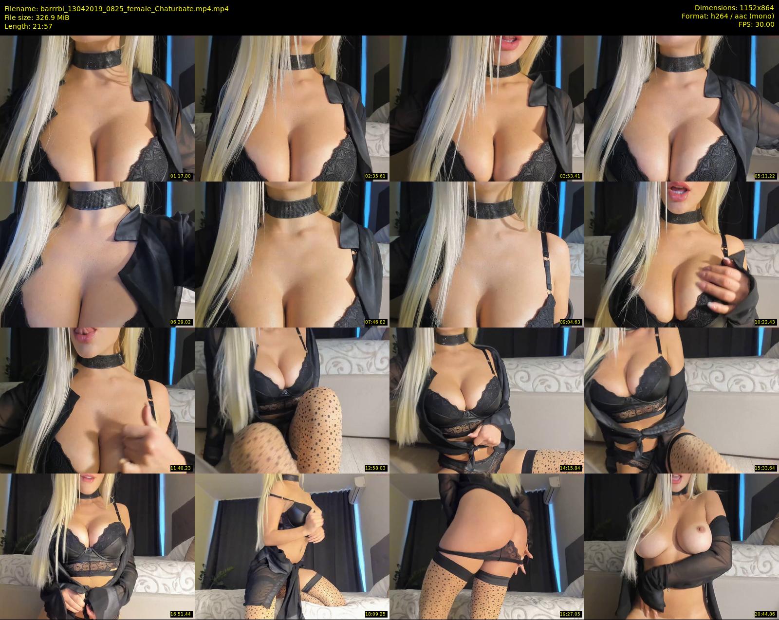 barrrbi — 22 minute Chaturbate female cam show recording, 720p, Apr 13, 2019