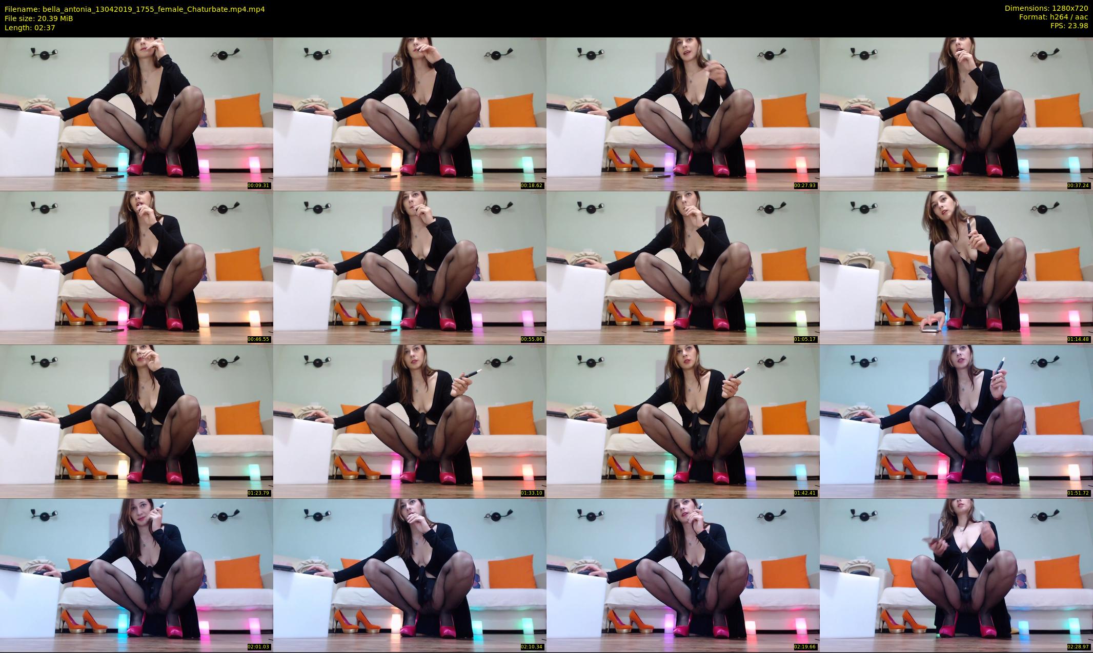 bella_antonia — 3 minute Chaturbate female cam show recording, 720p, Apr 13, 2019