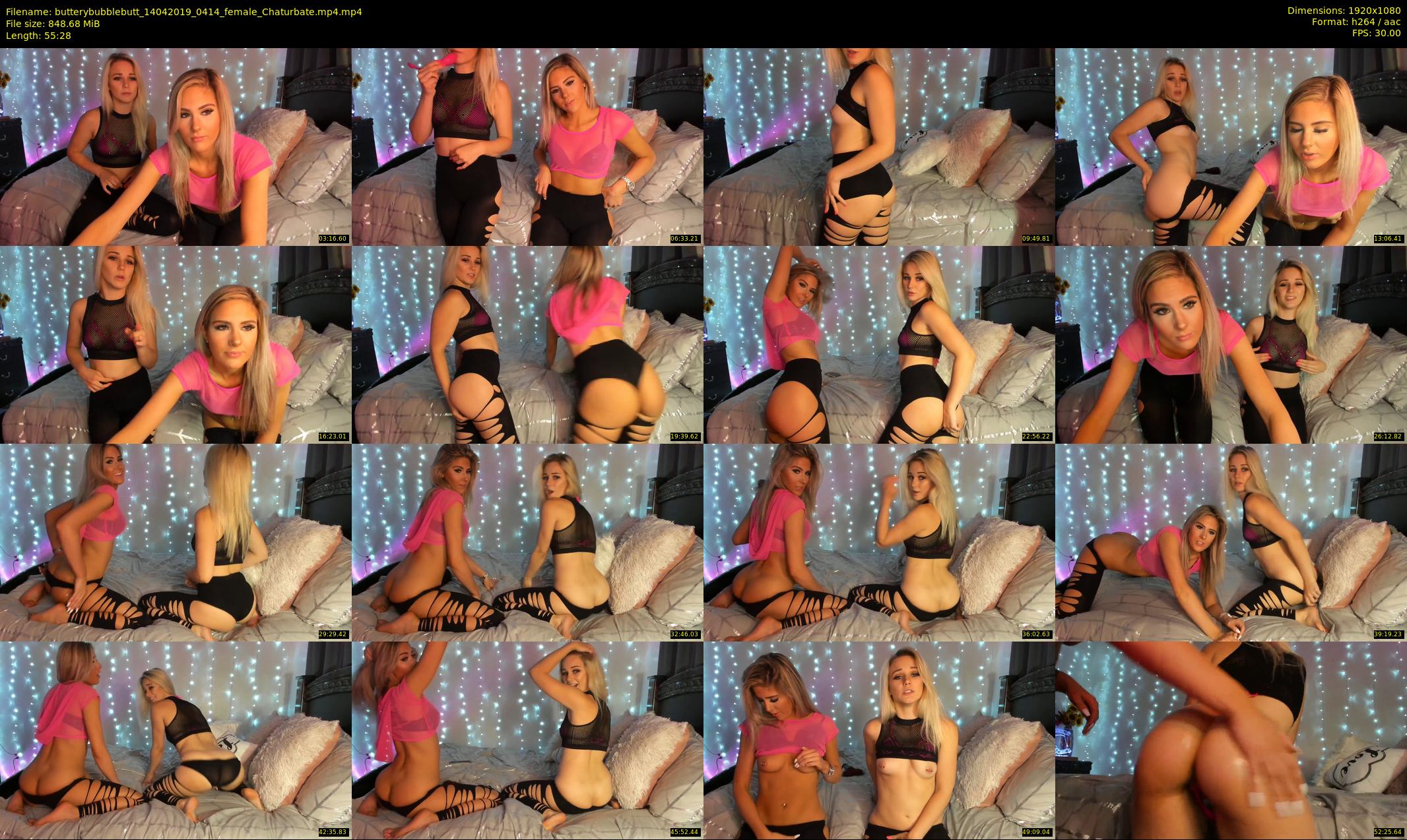 butterybubblebutt — 56 minute Chaturbate couple cam show recording, 1080p, Apr 14, 2019