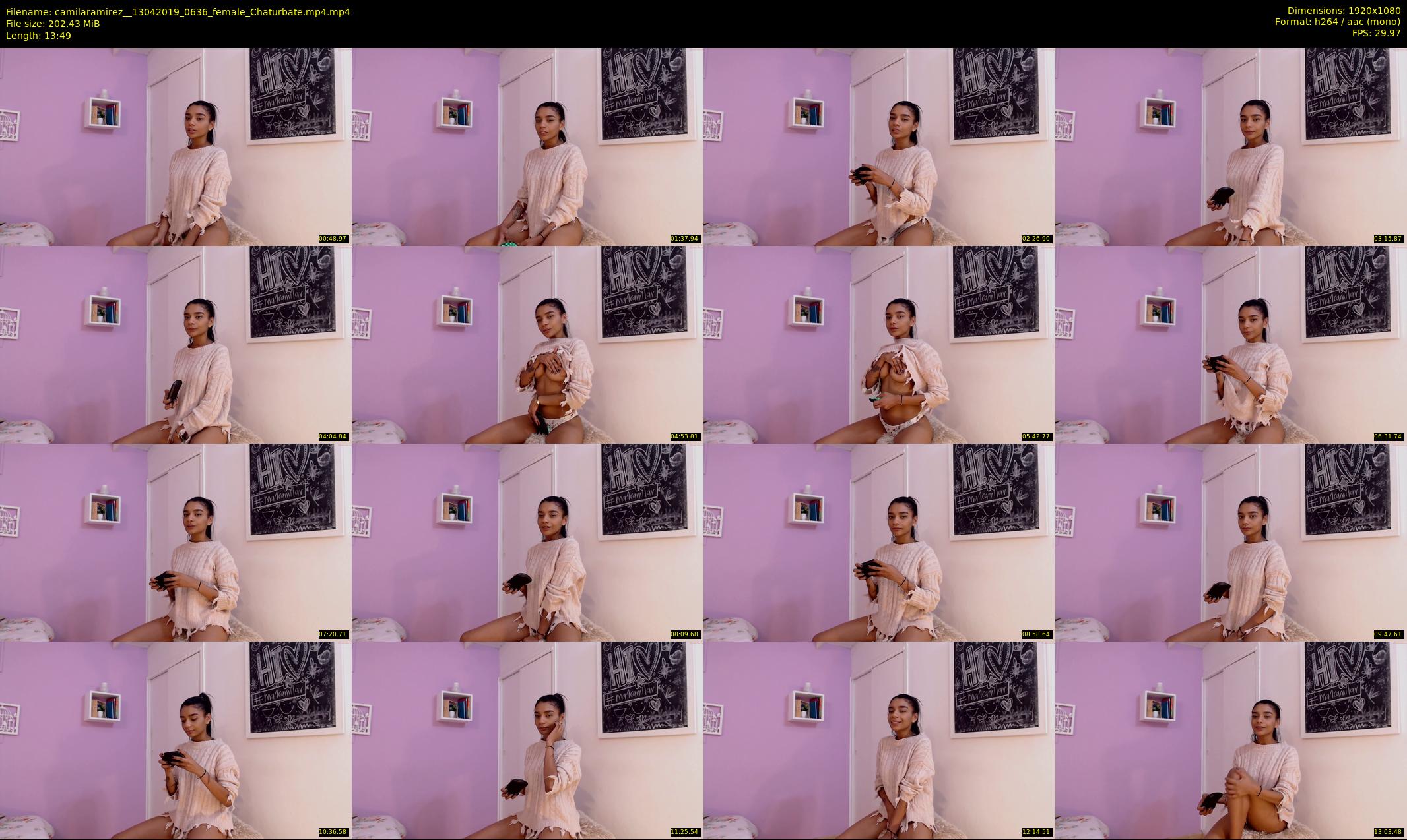 camilaramirez_ — 14 minute Chaturbate female cam show recording, 1080p, Apr 13, 2019