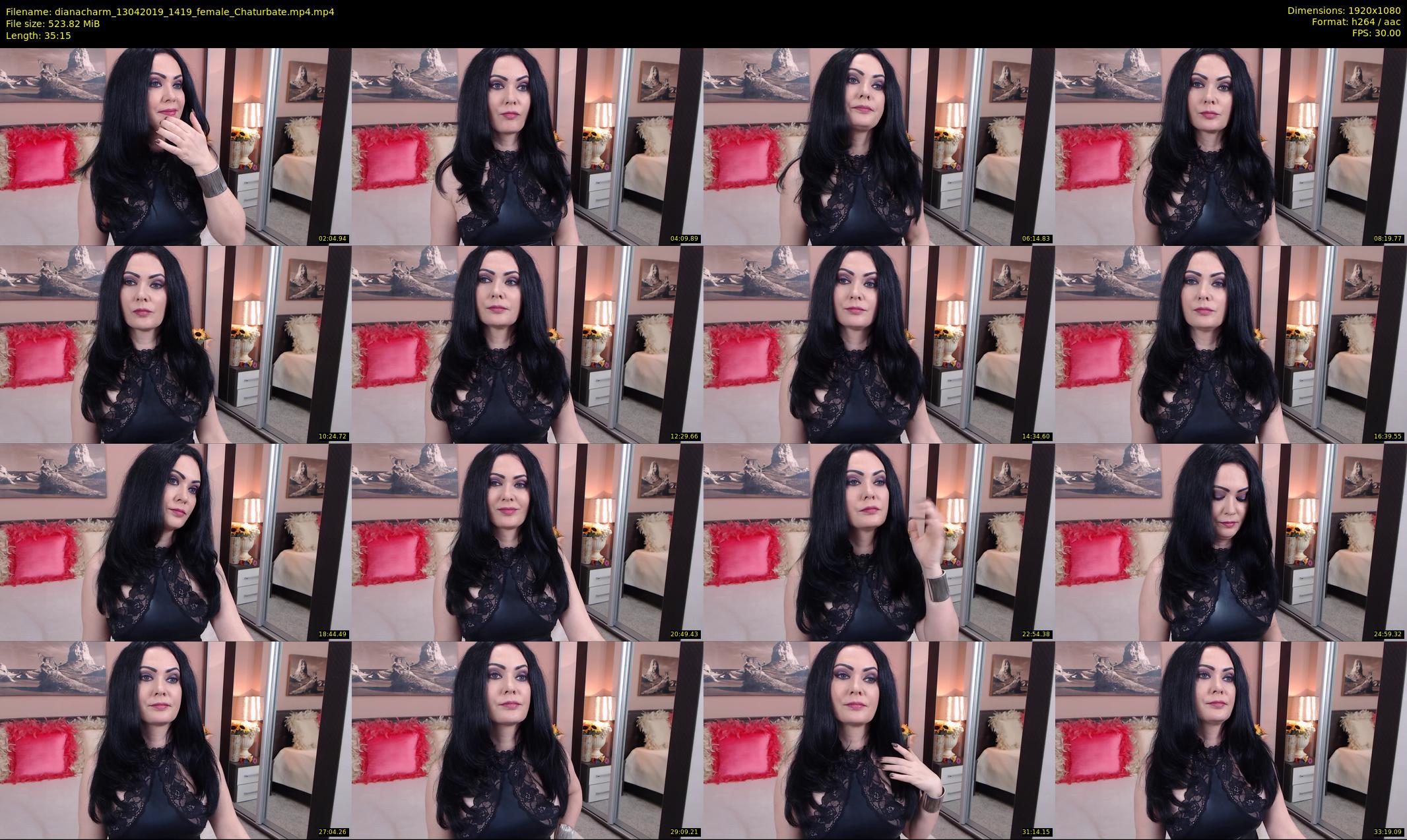 dianacharm — 36 minute Chaturbate female cam show recording, 1080p, Apr 13, 2019