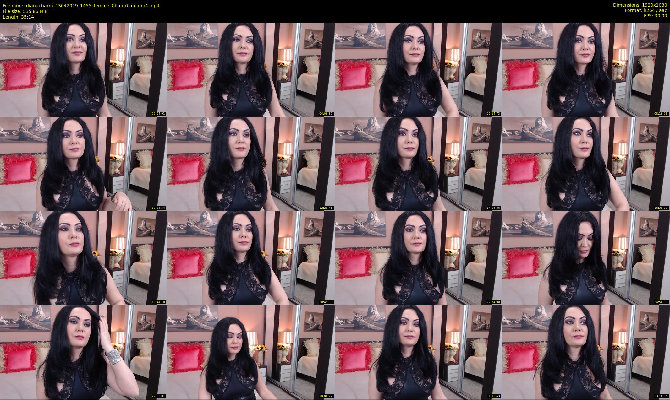 dianacharm — 36 minute Chaturbate female cam show recording, 1080p, Apr 13, 2019
