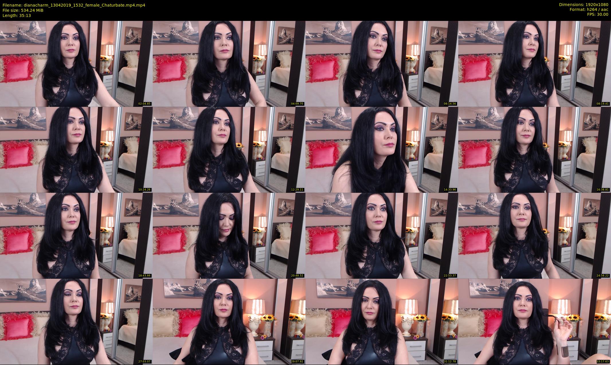 dianacharm — 36 minute Chaturbate female cam show recording, 1080p, Apr 13, 2019