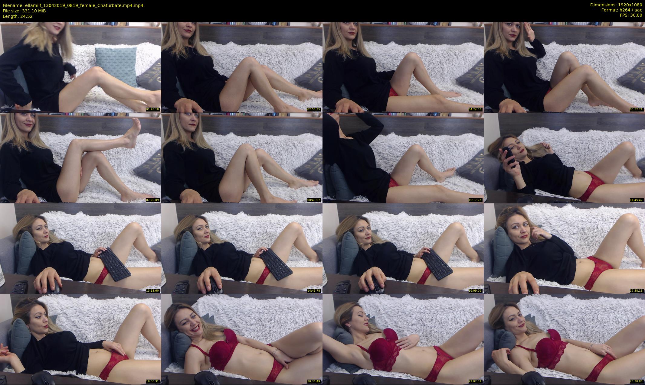 ellamilf — 25 minute Chaturbate female cam show recording, 1080p, Apr 13, 2019