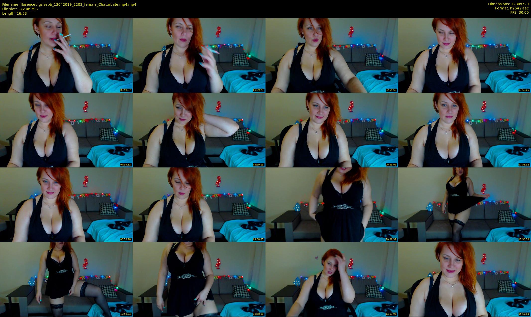 florencebigsizebb — 17 minute Chaturbate female cam show recording, 720p, Apr 13, 2019
