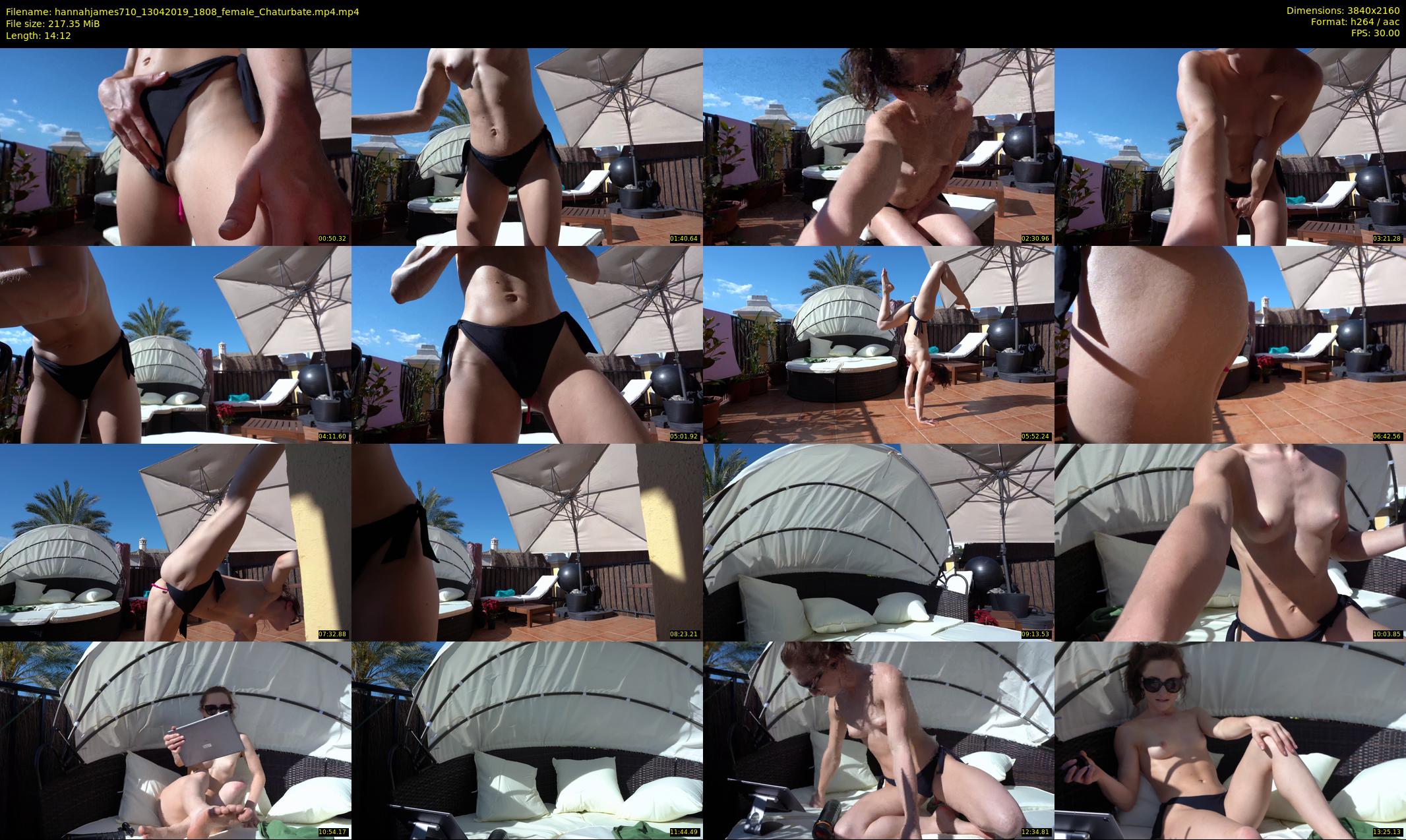 hannahjames710 — 15 minute Chaturbate female cam show recording, 4K, Apr 13, 2019