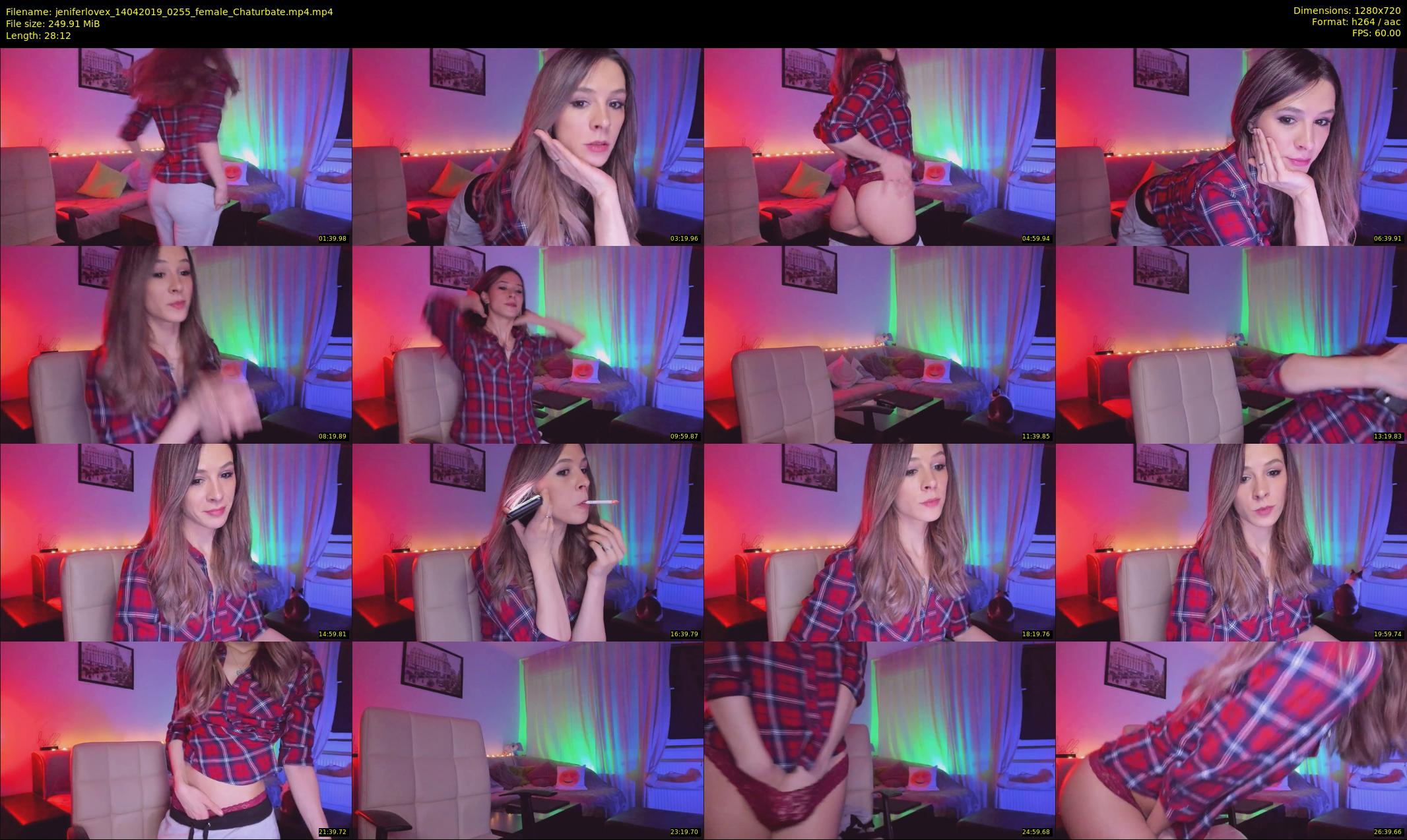 jeniferlovex — 29 minute Chaturbate female cam show recording, 720p, Apr 14, 2019