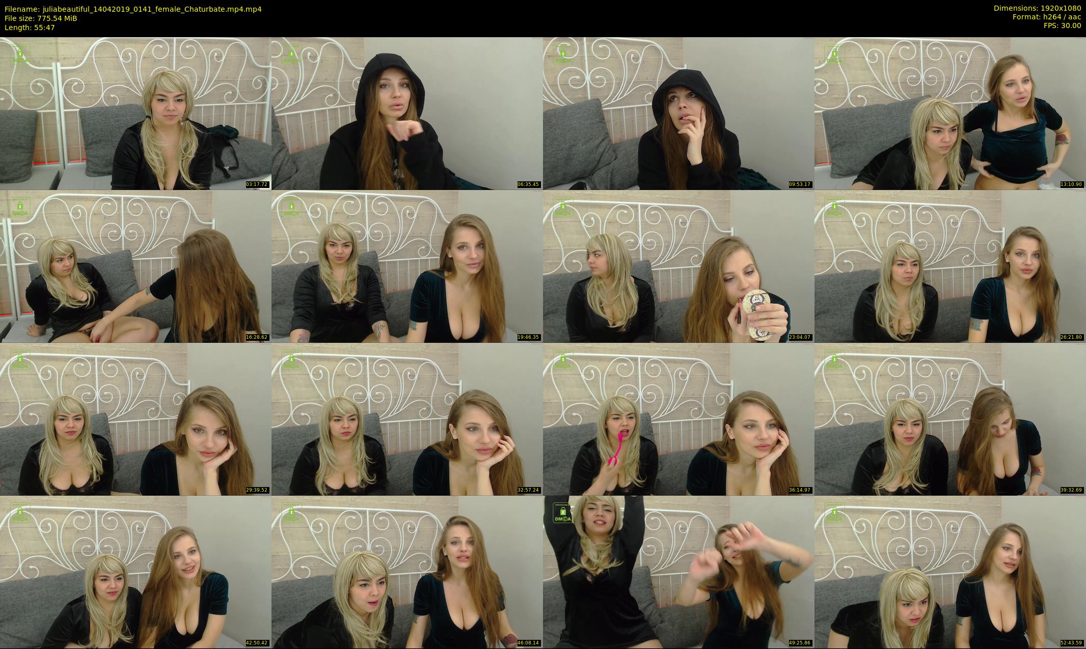 juliabeautiful — 56 minute Chaturbate female cam show recording, 1080p, Apr 14, 2019