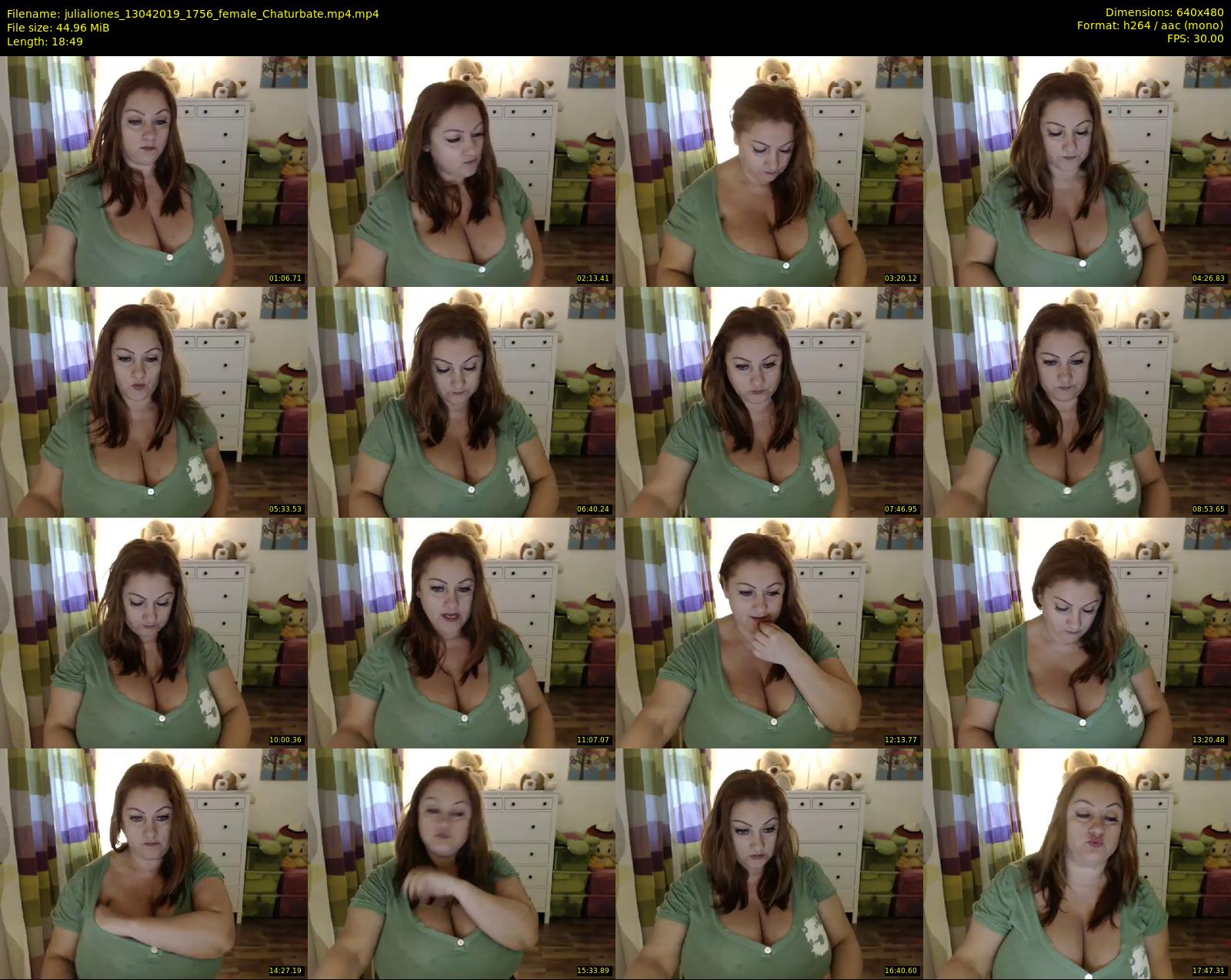 julialiones — 19 minute Chaturbate female cam show recording, 480p, Apr 13, 2019