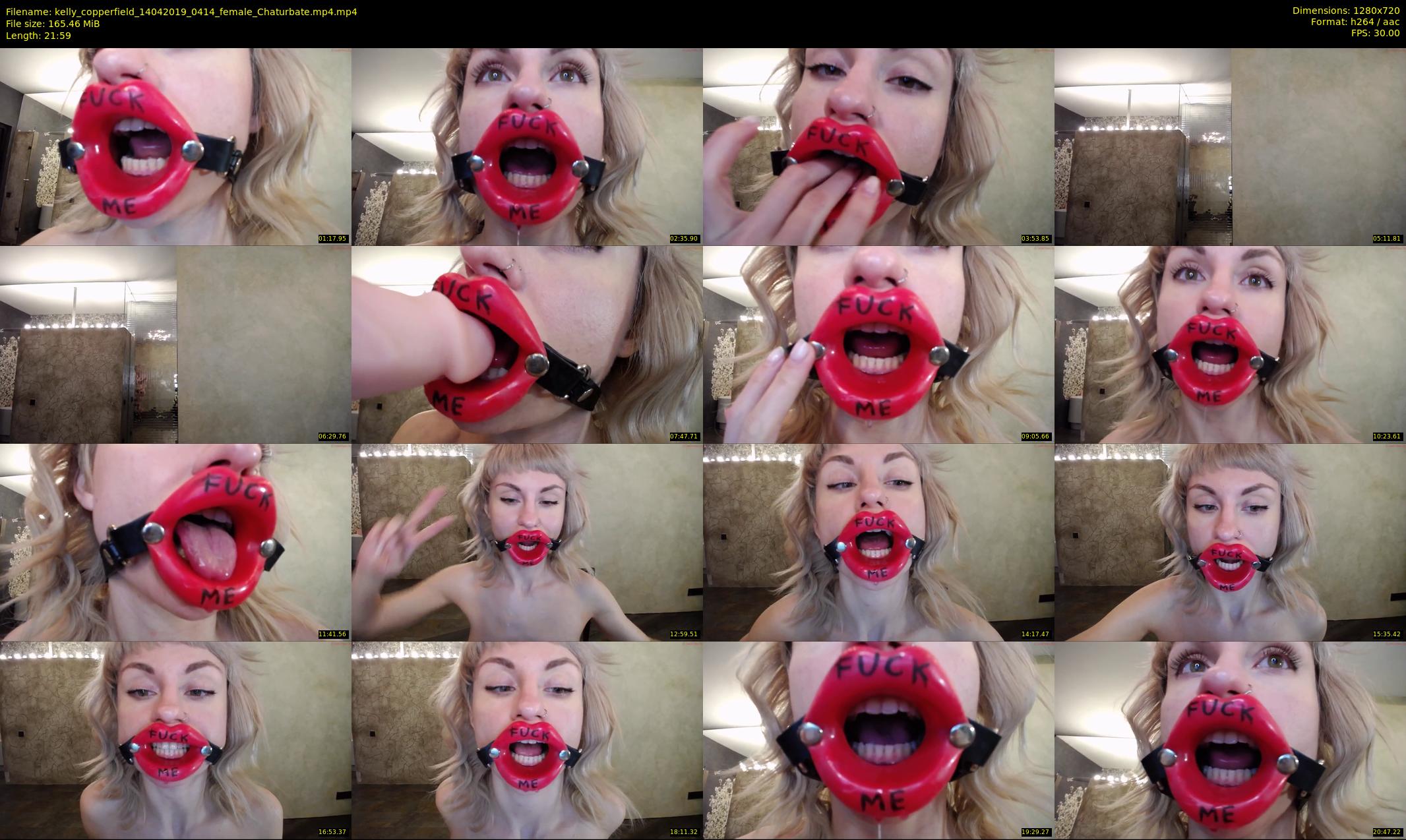 kelly_copperfield — 22 minute Chaturbate female cam show recording, 720p, Apr 14, 2019