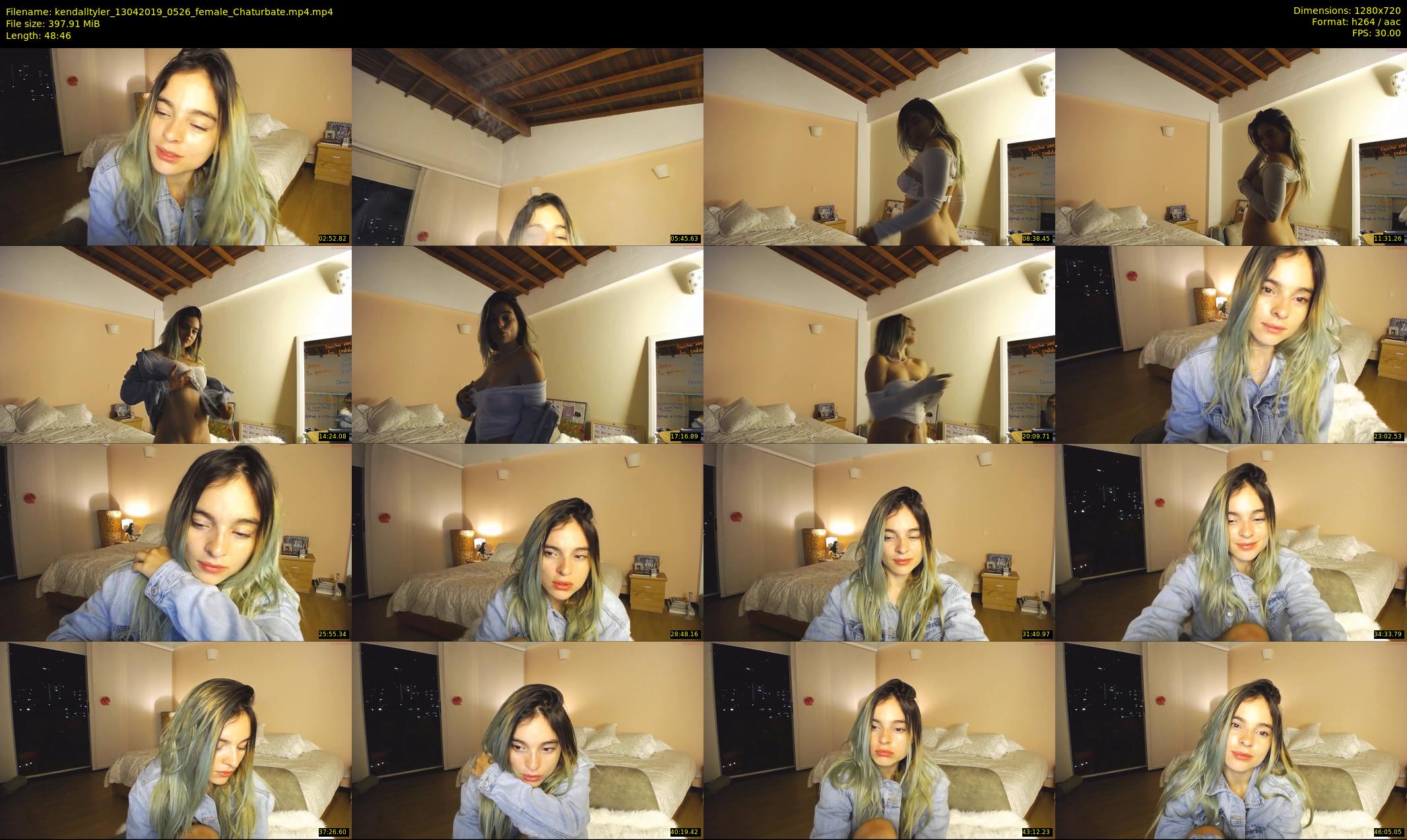 kendalltyler — 49 minute Chaturbate female cam show recording, 720p, Apr 13, 2019