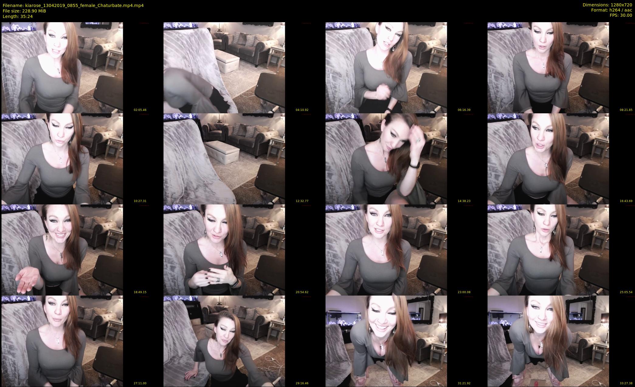 kiarose — 36 minute Chaturbate female cam show recording, 720p, Apr 13, 2019