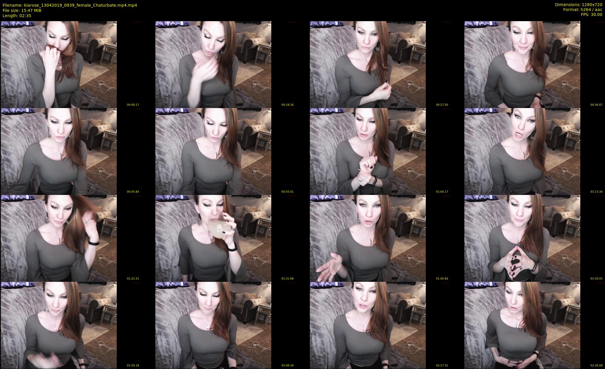 kiarose — 3 minute Chaturbate female cam show recording, 720p, Apr 13, 2019