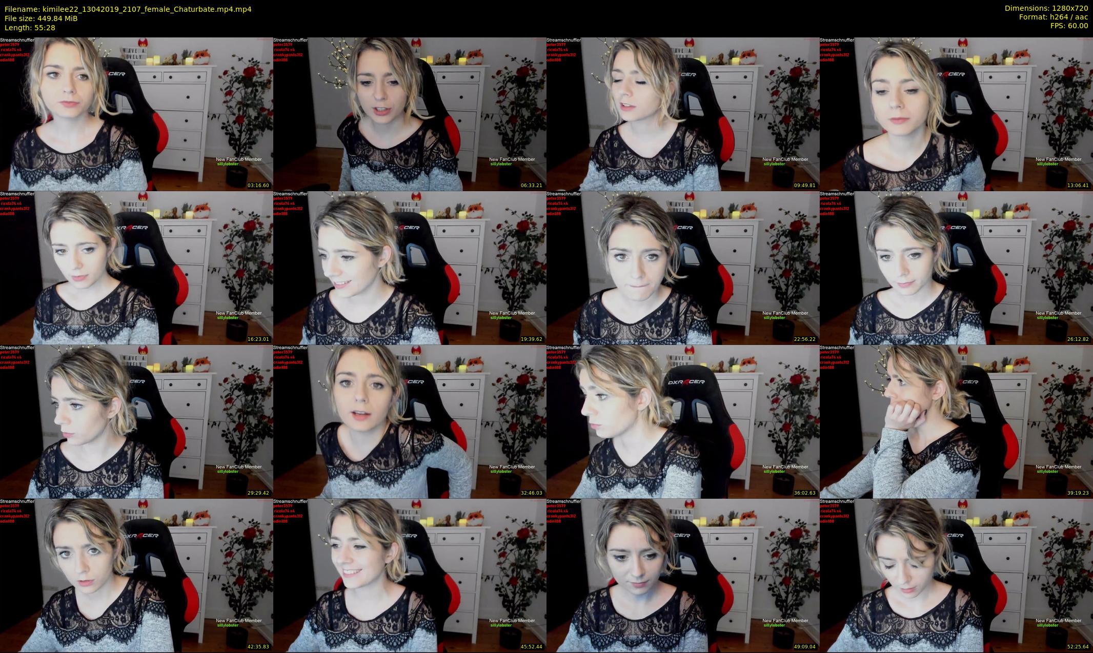 kimilee22 — 56 minute Chaturbate female cam show recording, 720p, Apr 13, 2019