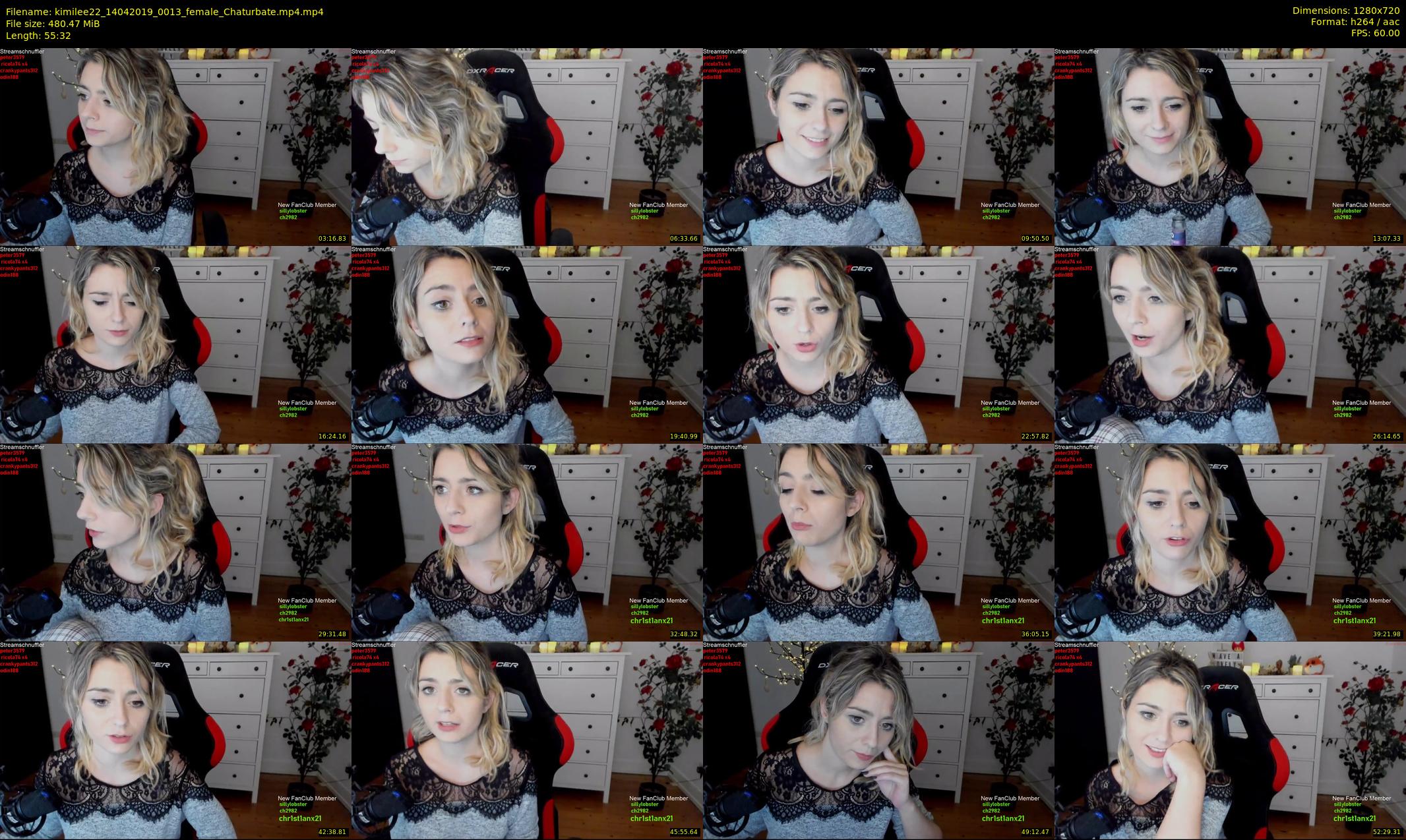 kimilee22 — 56 minute Chaturbate female cam show recording, 720p, Apr 14, 2019