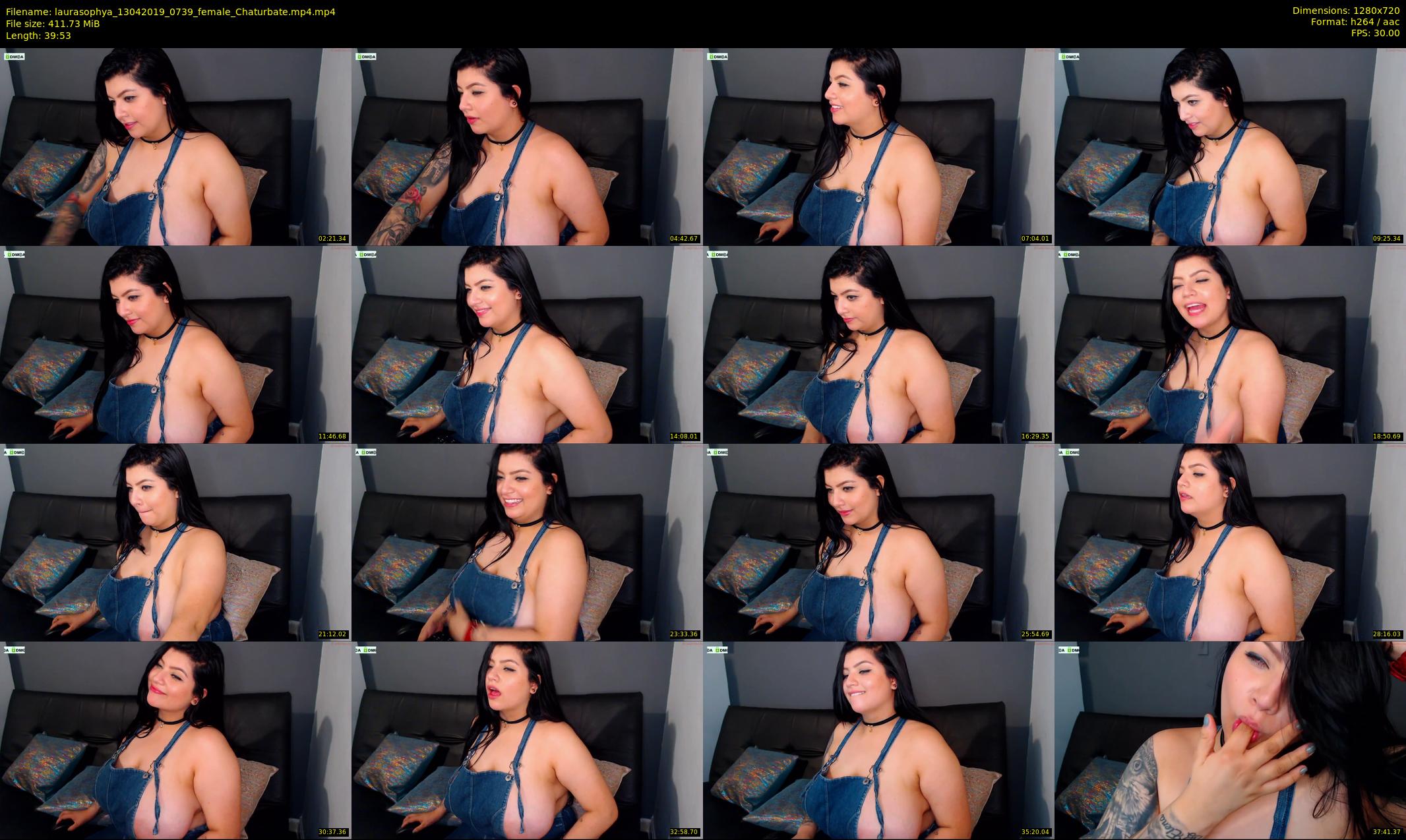 laurasophya — 40 minute Chaturbate female cam show recording, 720p, Apr 13, 2019