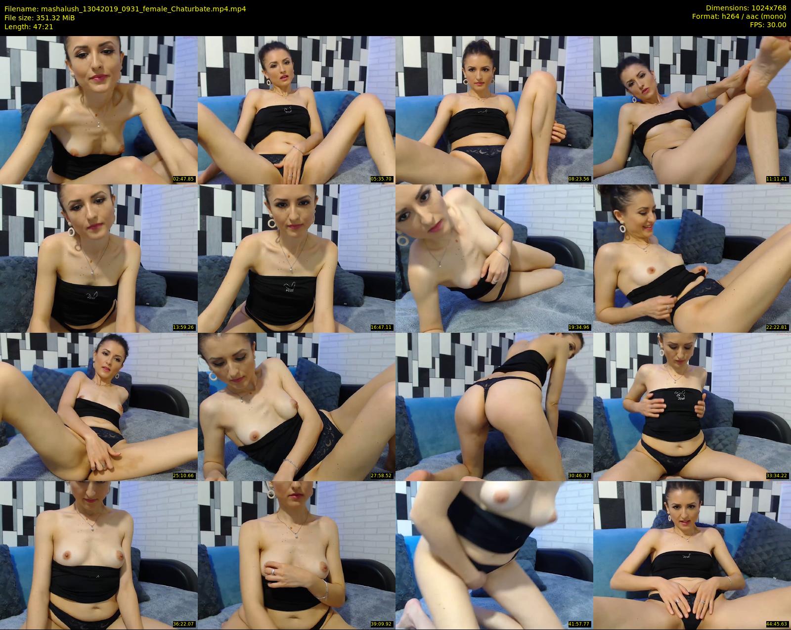 mashalush — 48 minute Chaturbate female cam show recording, 720p, Apr 13, 2019