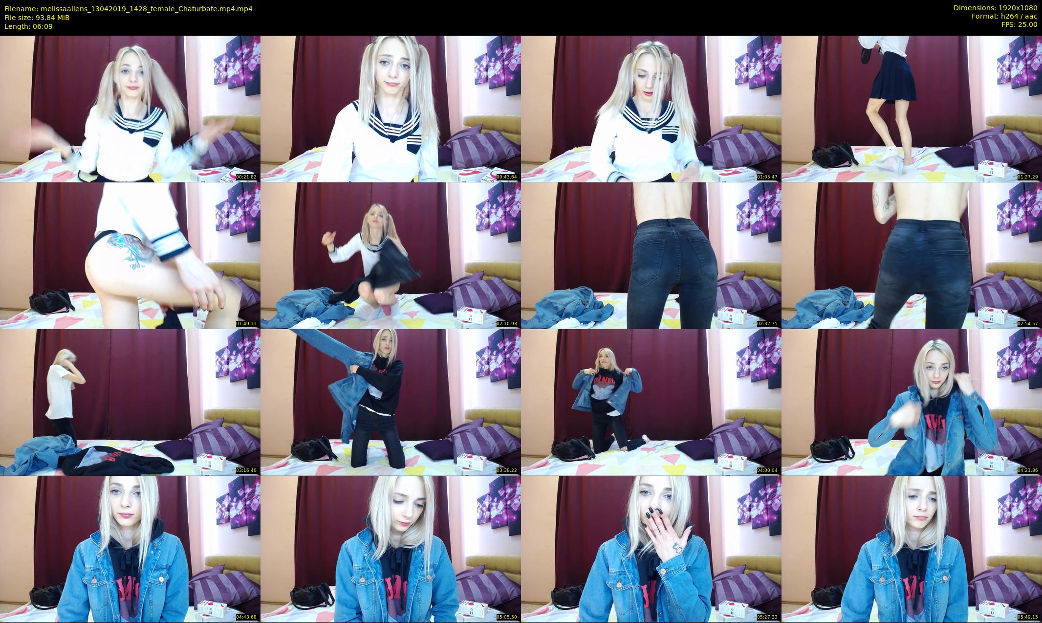 melissaallens — 7 minute Chaturbate female cam show recording, 1080p, Apr 13, 2019