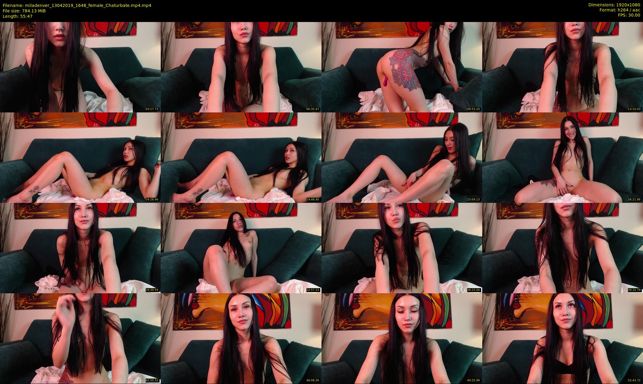 miladenver — 56 minute Chaturbate female cam show recording, 1080p, Apr 13, 2019