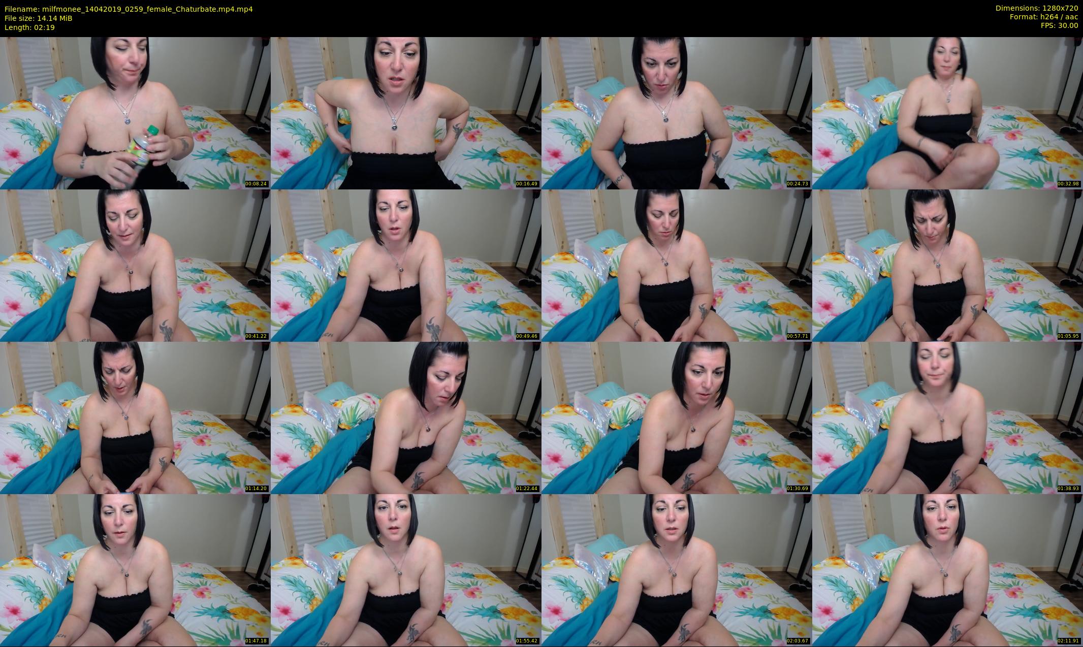milfmonee — 3 minute Chaturbate female cam show recording, 720p, Apr 14, 2019