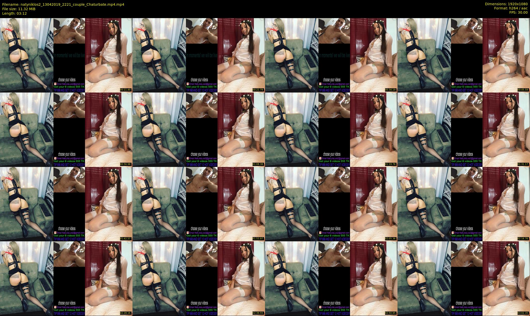 natyniklos2 — 4 minute Chaturbate couple cam show recording, 1080p, Apr 13, 2019