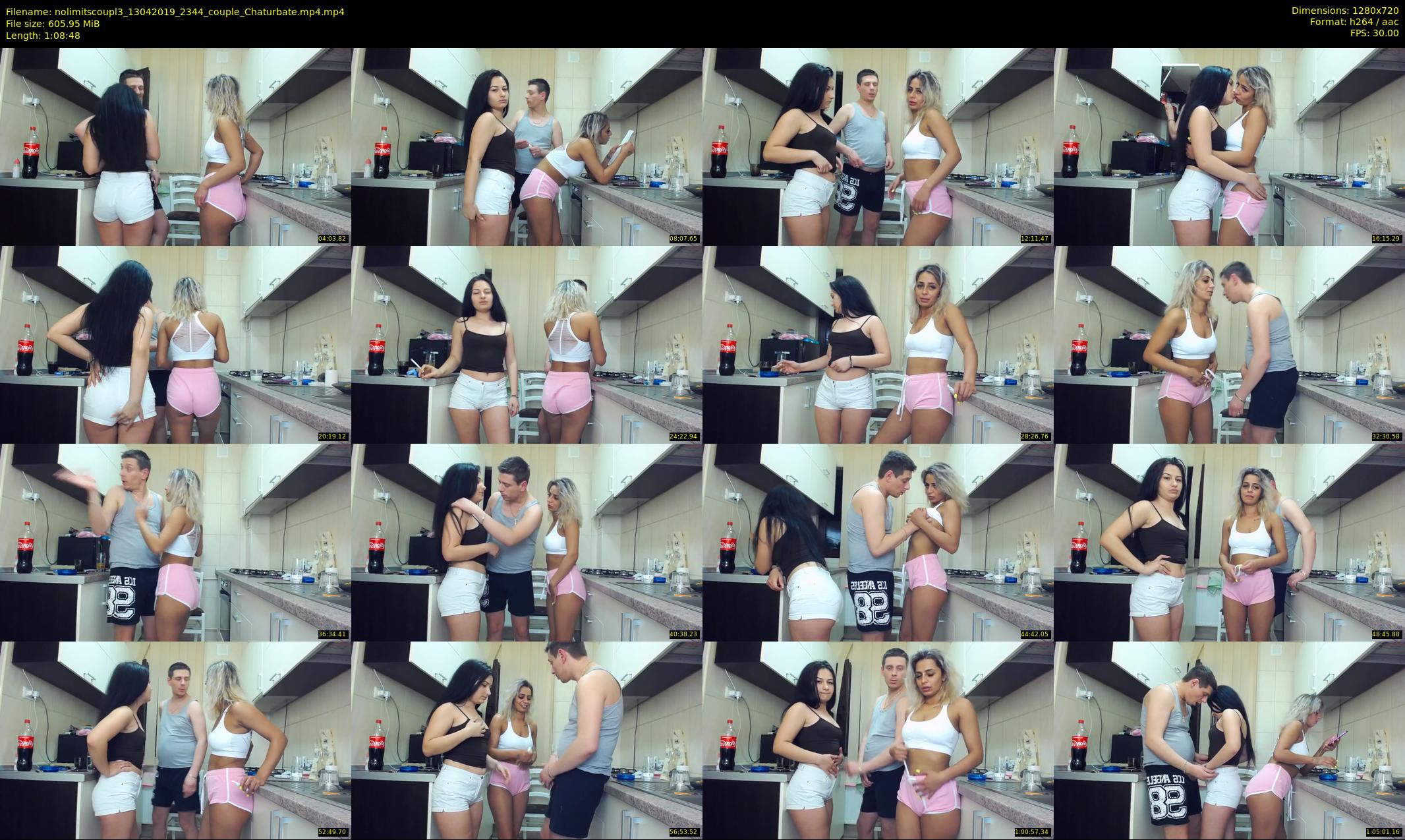 nolimitscoupl3 — 69 minute Chaturbate couple cam show recording, 720p, Apr 13, 2019