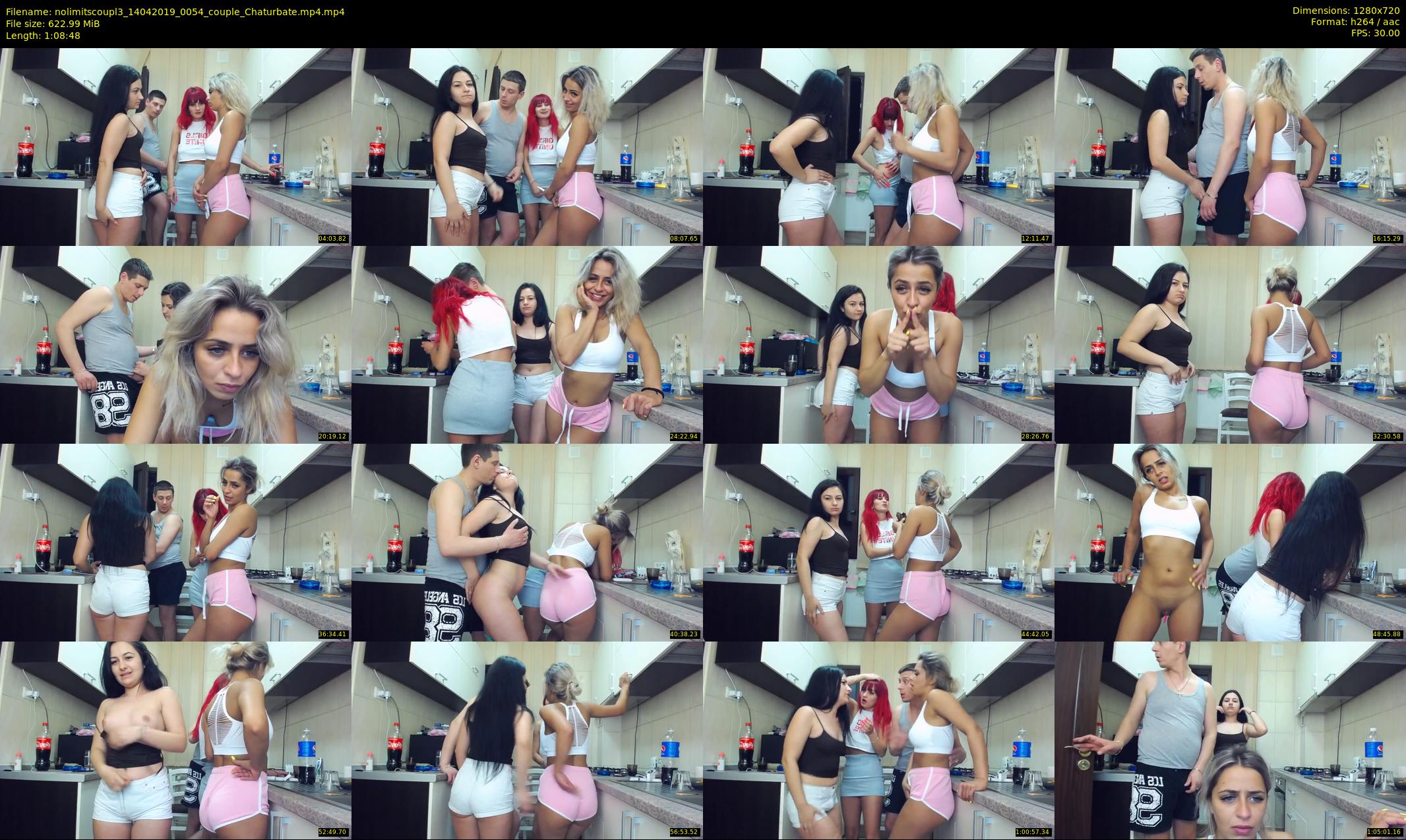 nolimitscoupl3 — 69 minute Chaturbate couple cam show recording, 720p, Apr 14, 2019