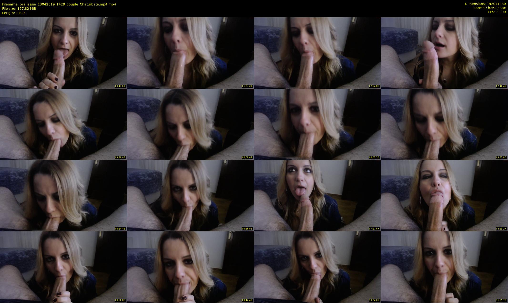 oraljessie — 12 minute Chaturbate couple cam show recording, 1080p, Apr 13, 2019