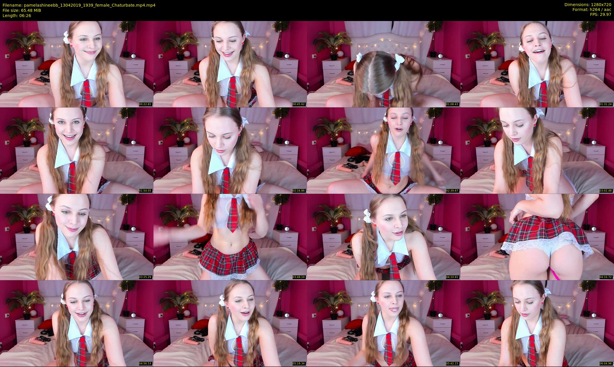 pamelashineebb — 7 minute Chaturbate female cam show recording, 720p, Apr 13, 2019