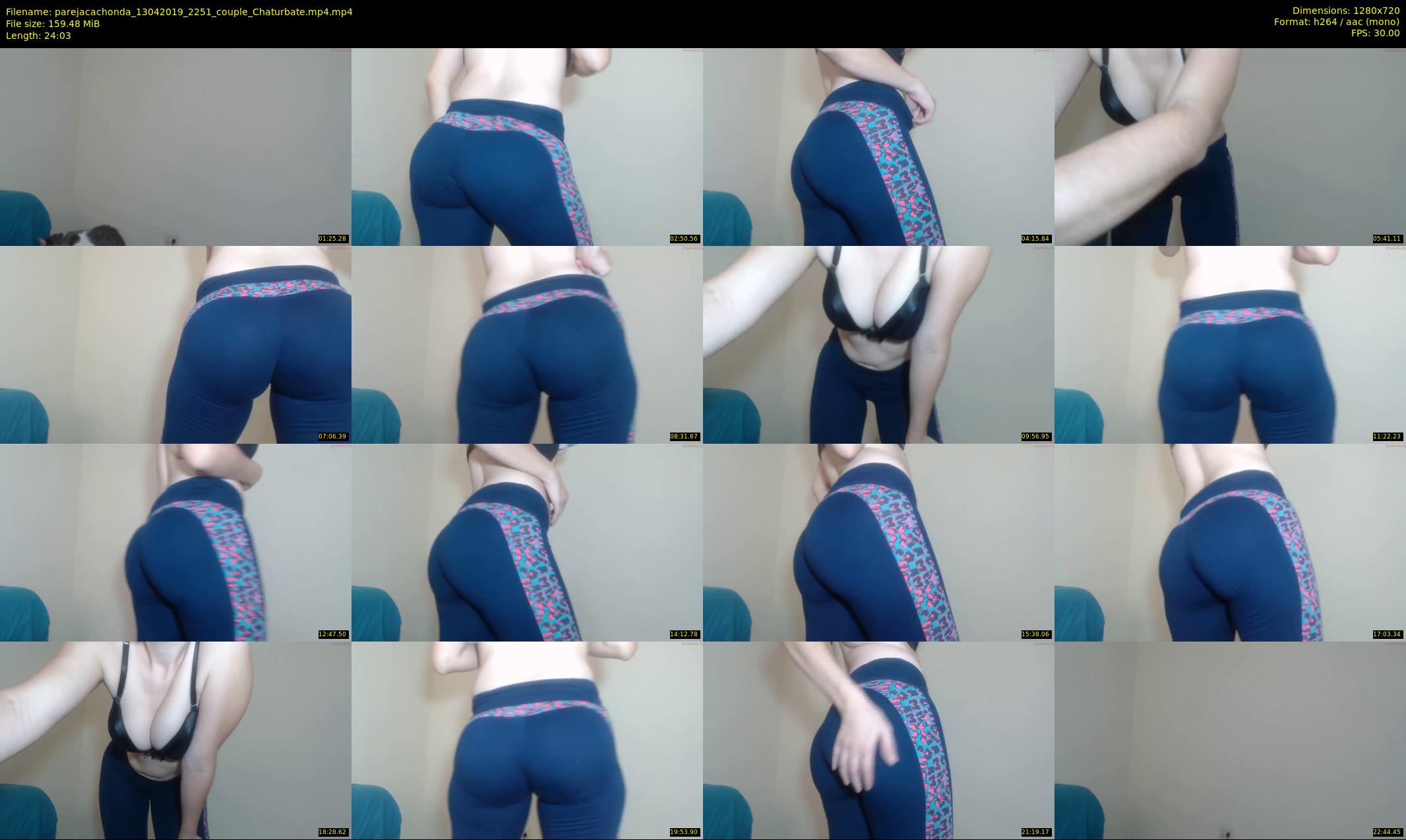 parejacachonda — 25 minute Chaturbate couple cam show recording, 720p, Apr 13, 2019