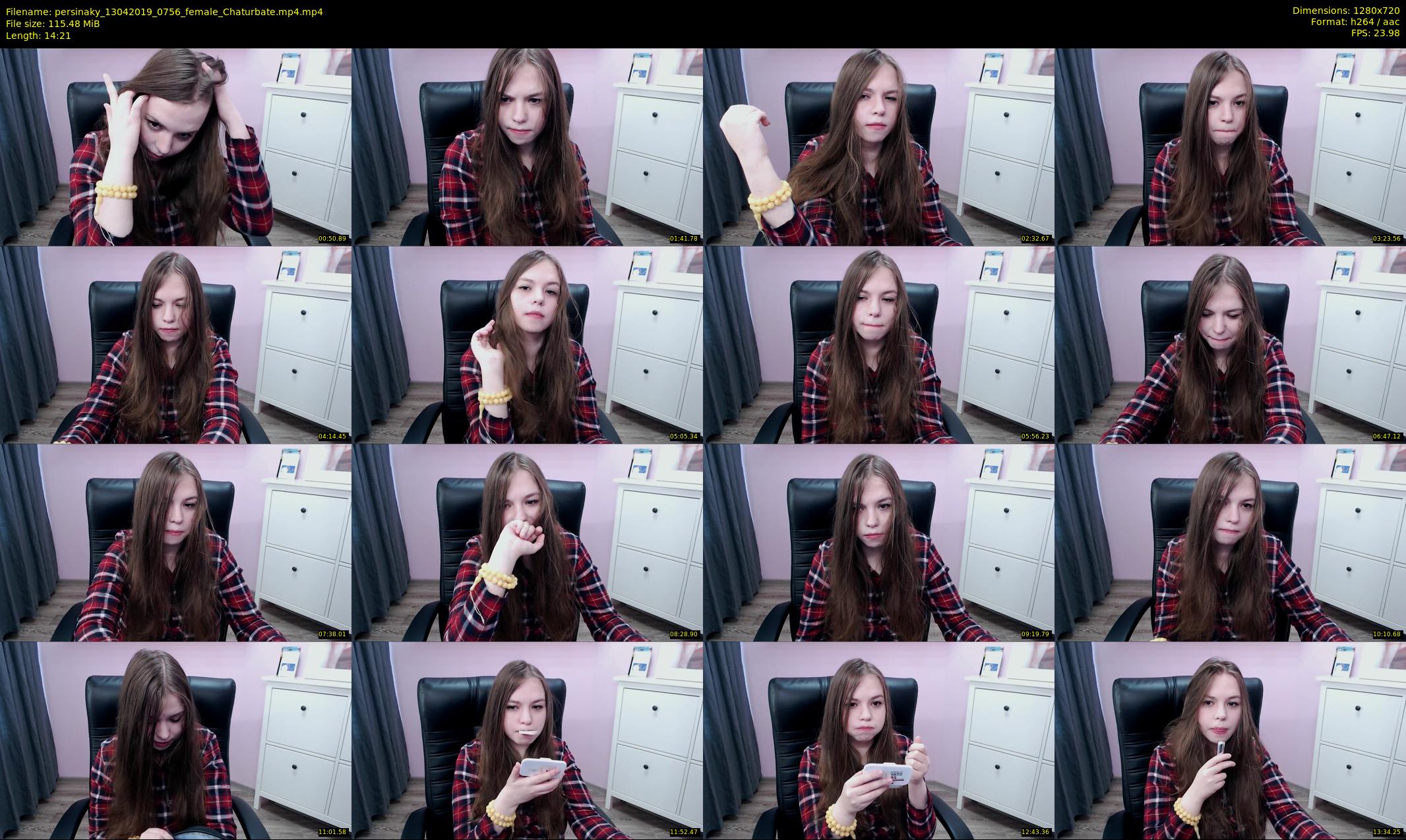 persinaky — 15 minute Chaturbate female cam show recording, 720p, Apr 13, 2019