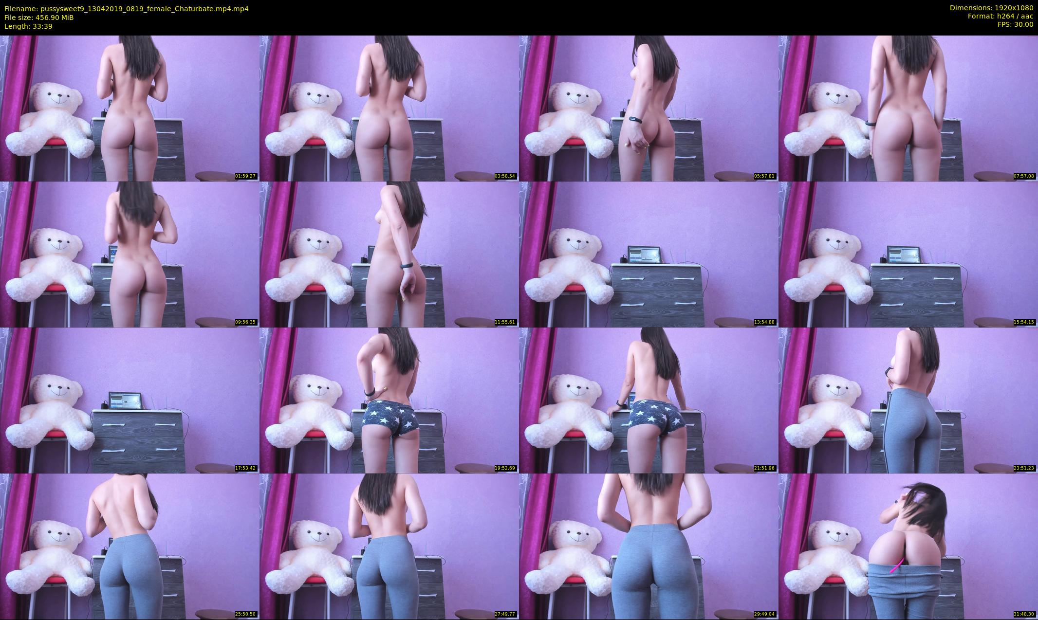 pussysweet9 — 34 minute Chaturbate female cam show recording, 1080p, Apr 13, 2019