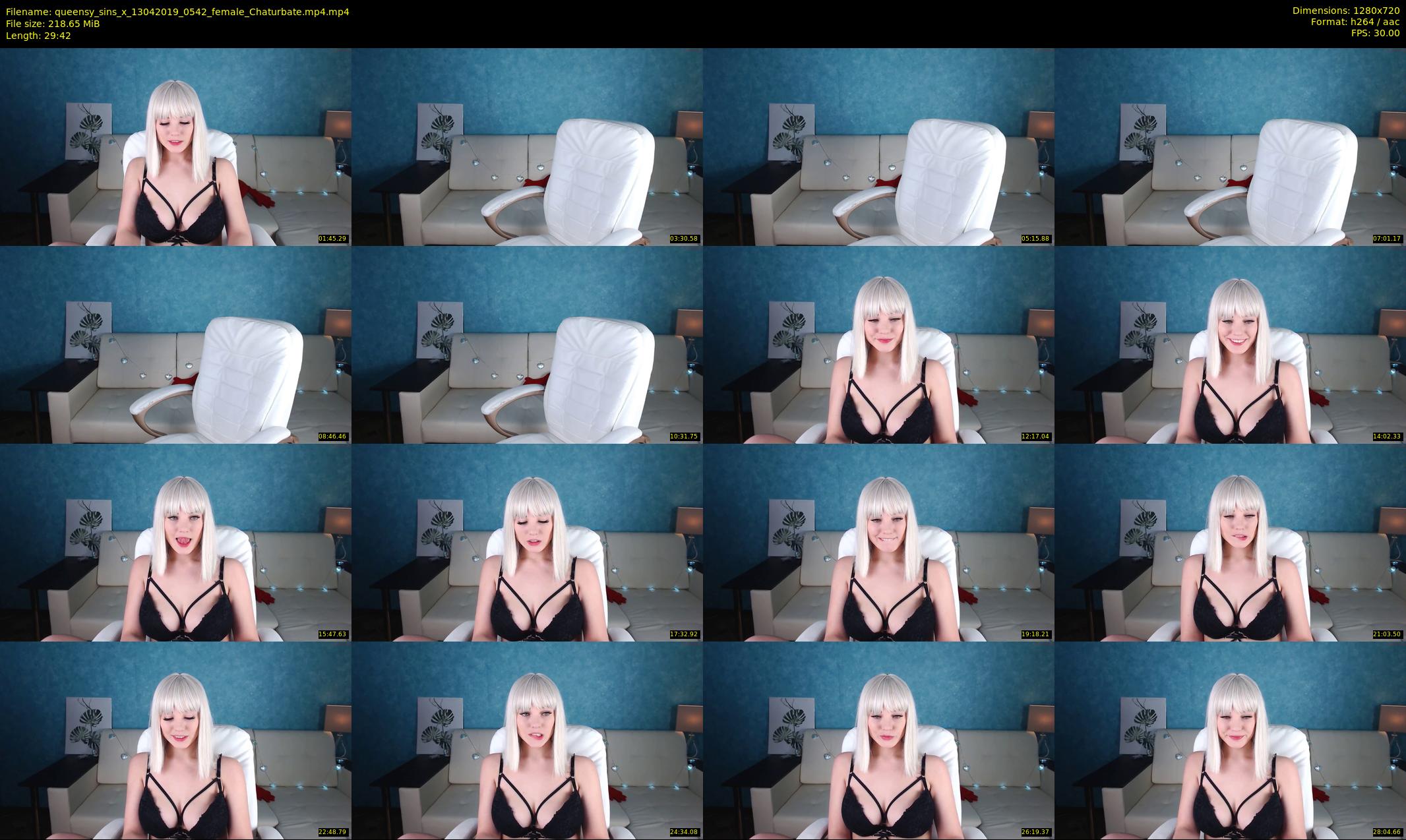 queensy_sins_x — 30 minute Chaturbate female cam show recording, 720p, Apr 13, 2019