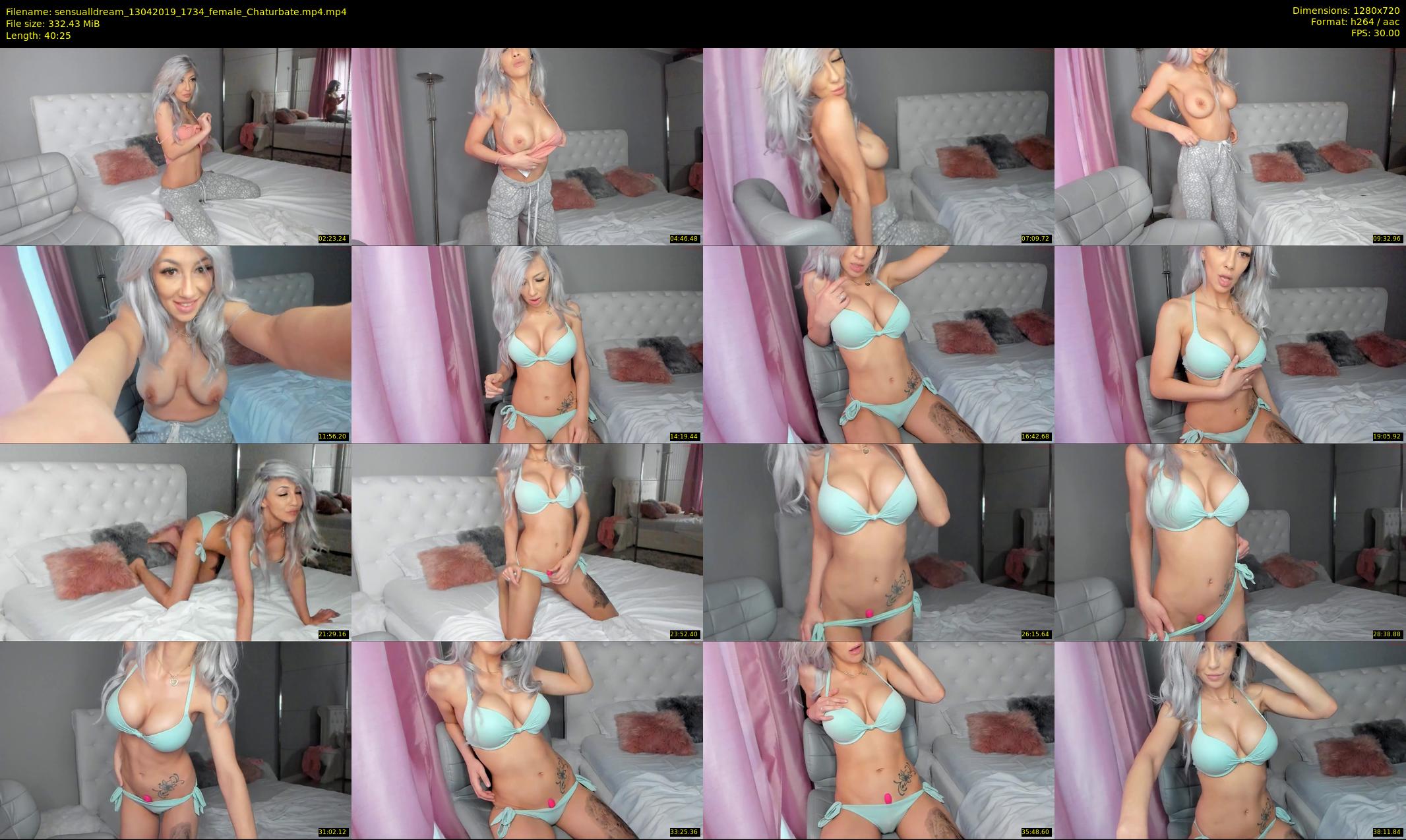 sensualldream — 41 minute Chaturbate female cam show recording, 720p, Apr 13, 2019