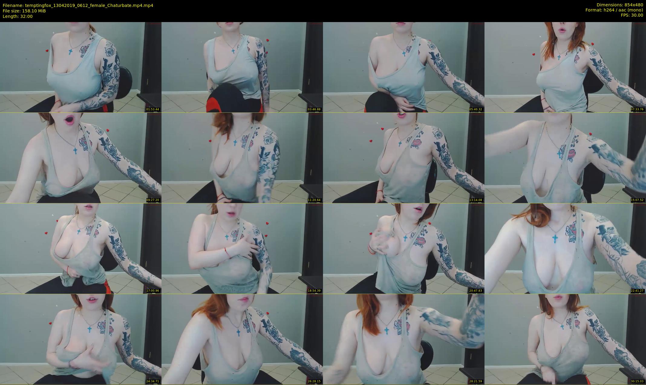 temptingfox — 32 minute Chaturbate female cam show recording, 480p, Apr 13, 2019