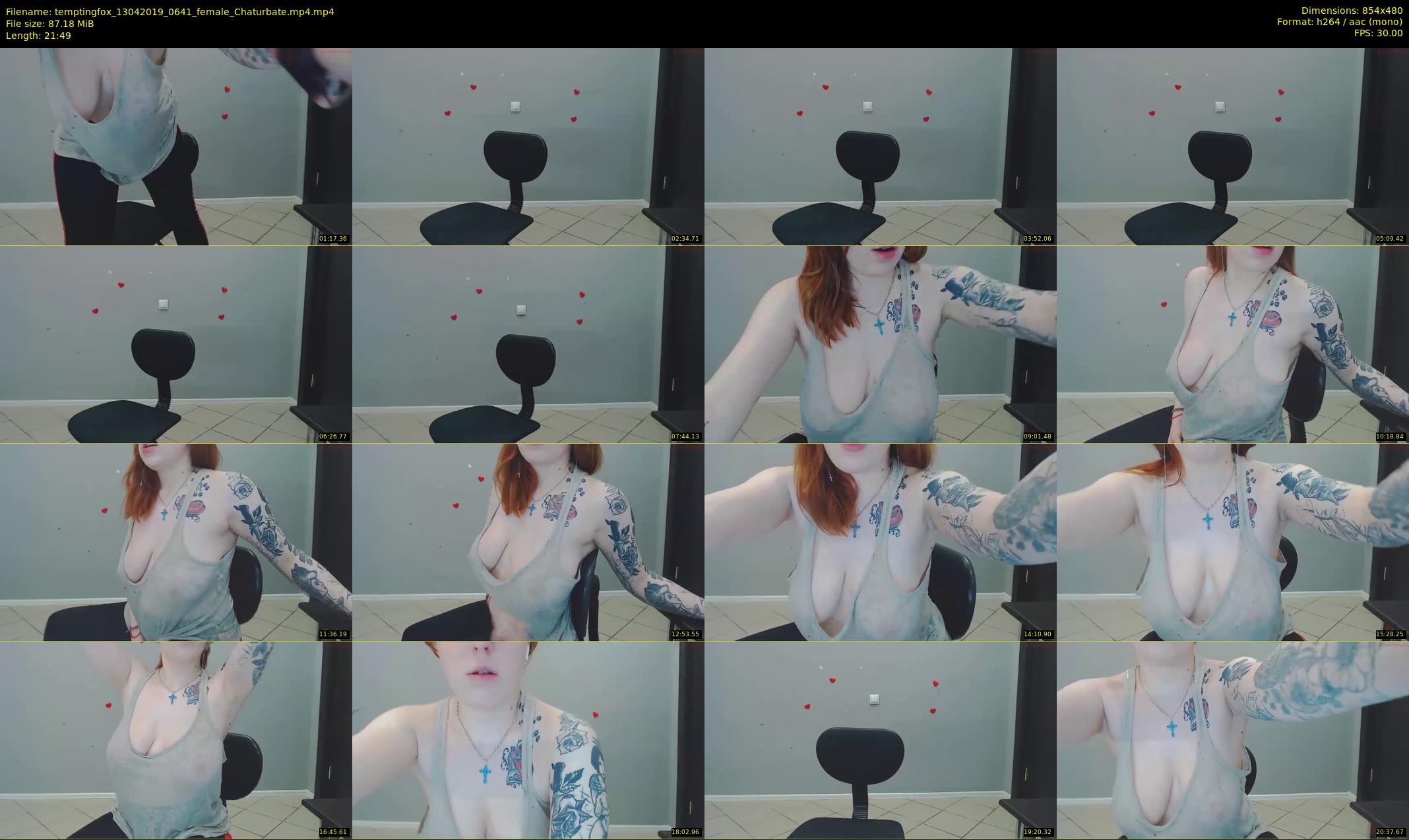 temptingfox — 22 minute Chaturbate female cam show recording, 480p, Apr 13, 2019