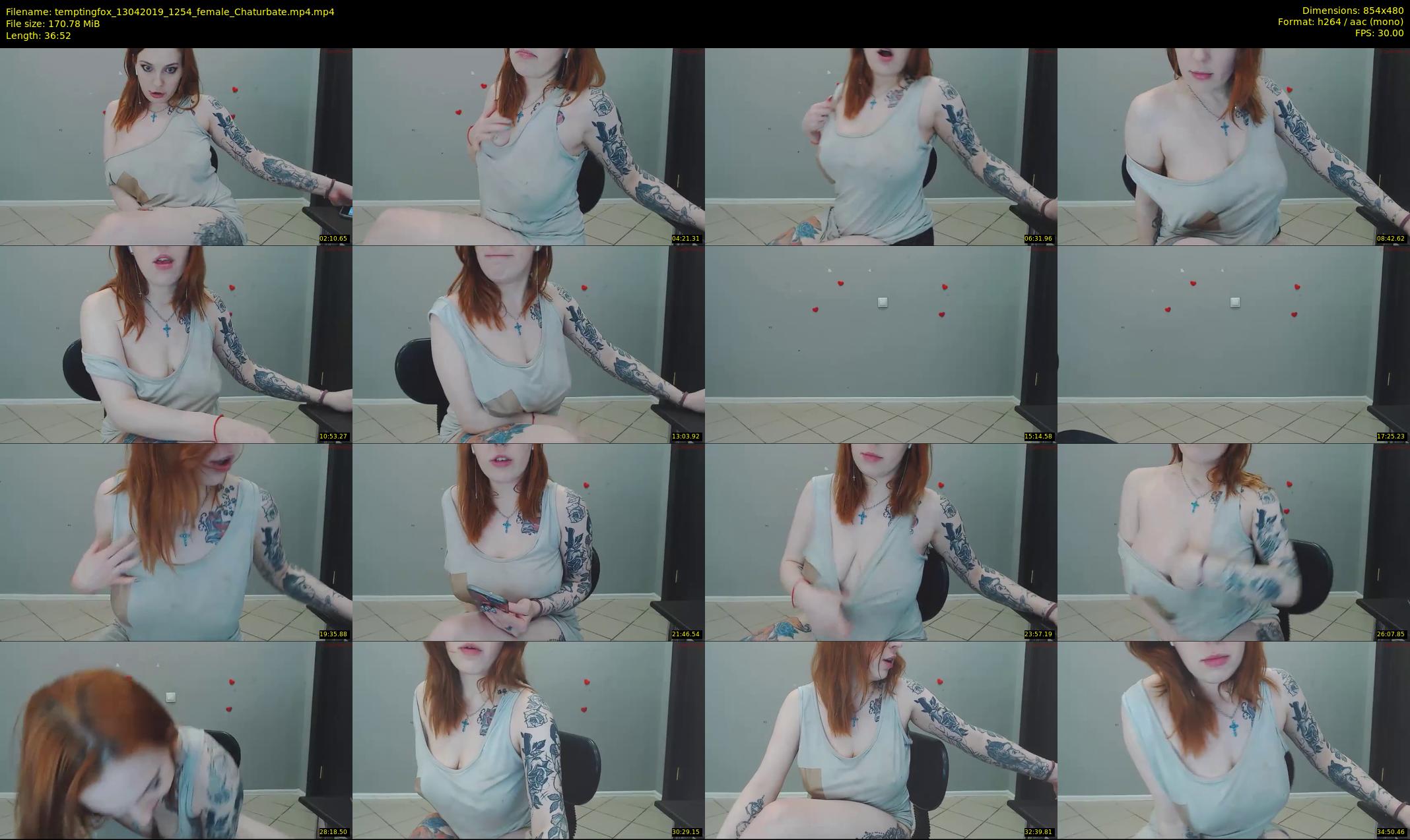 temptingfox — 37 minute Chaturbate female cam show recording, 480p, Apr 13, 2019